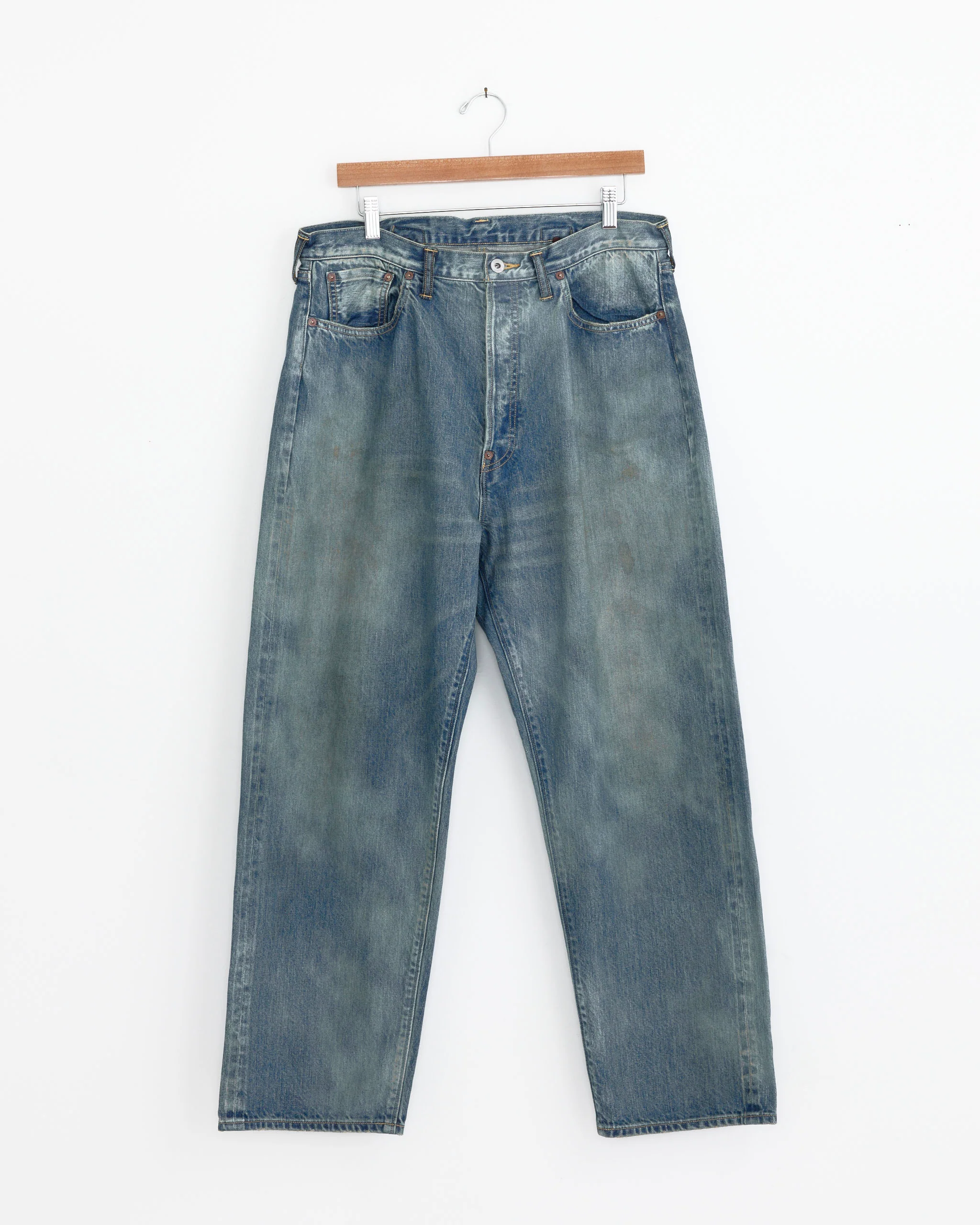 No.37 Washed Wide Denim Pant in Indigo