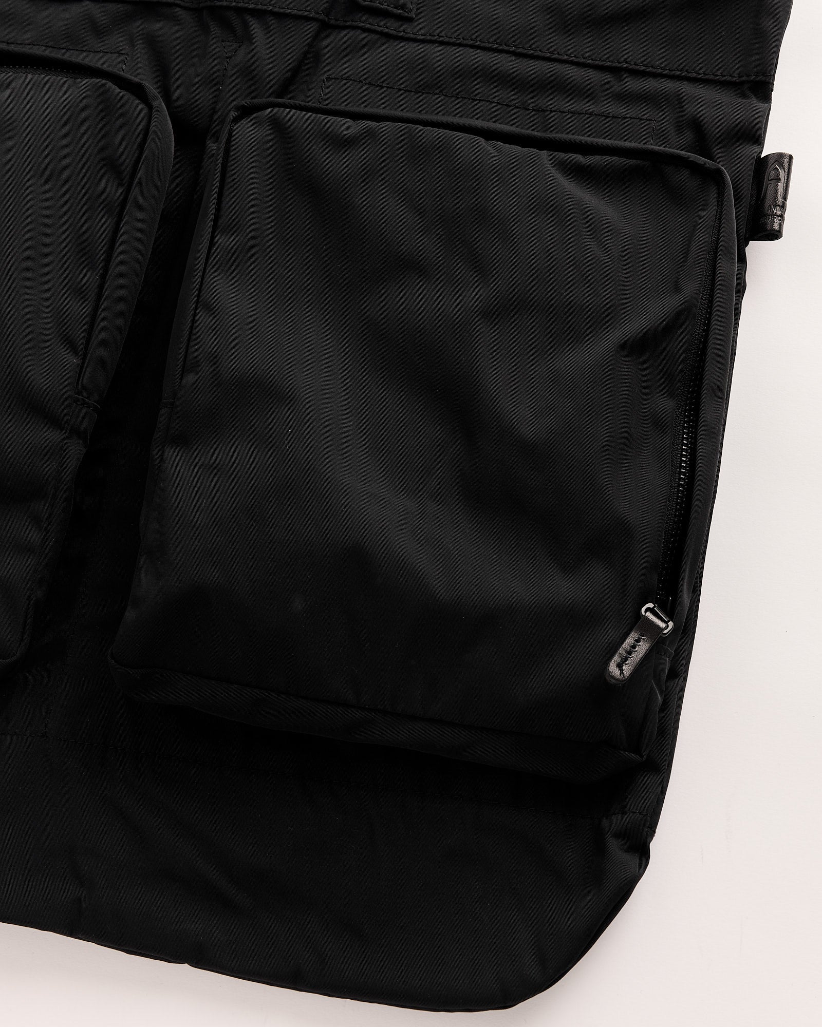 Gabardine Helmet Bag in Black - Image 3