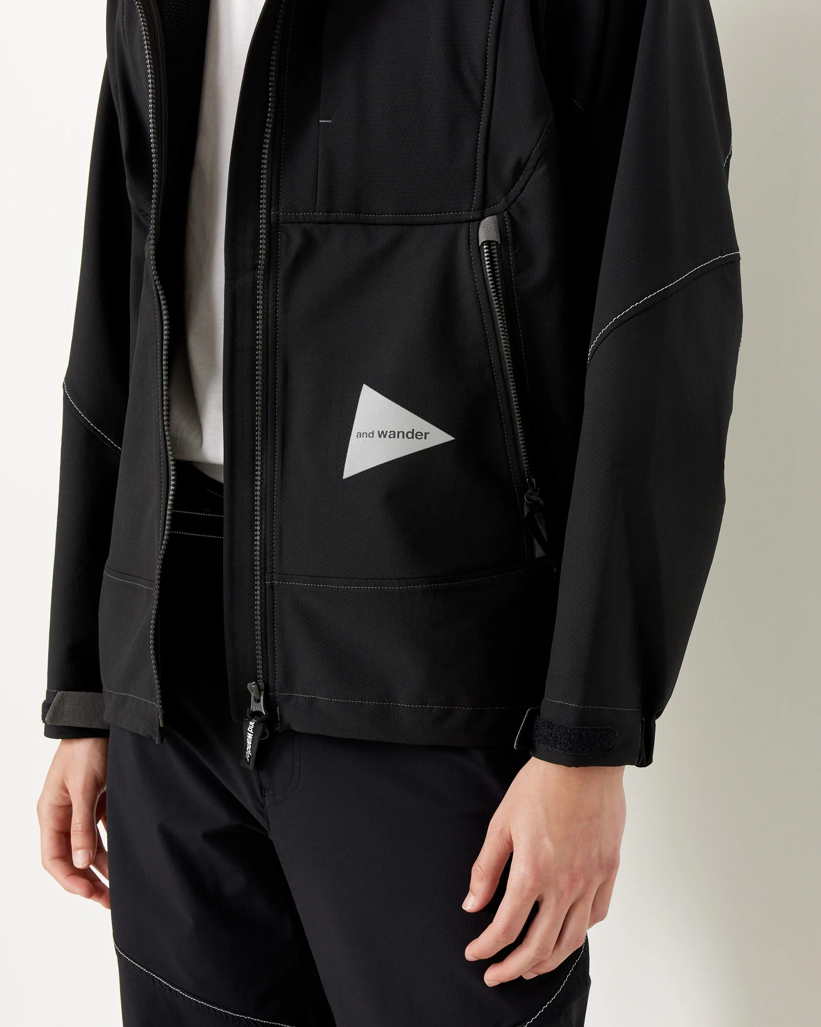 Light Stretch Shell Jacket in Black - Image 6