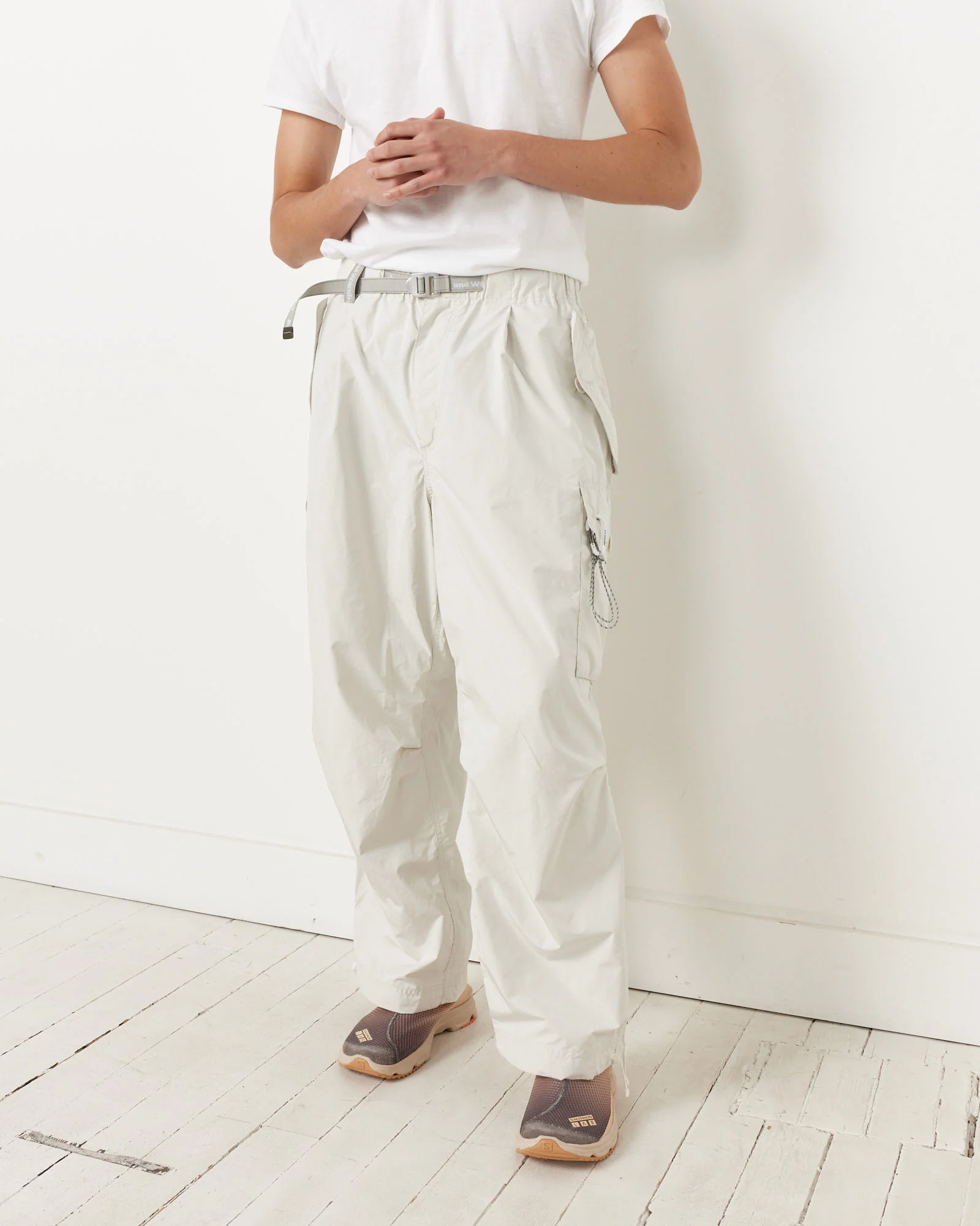 Oversized Cargo Pants in Off White - Image 3