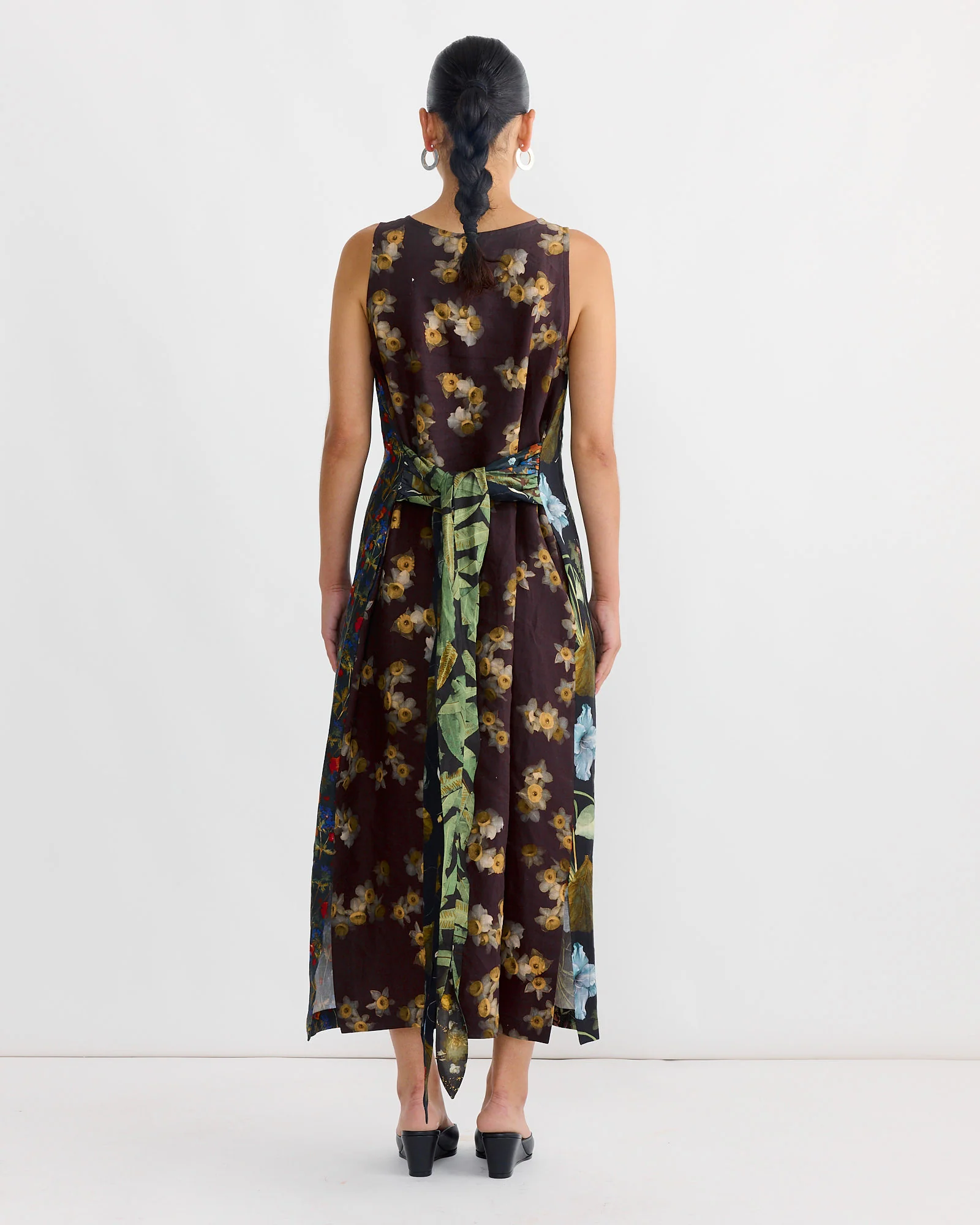 Dress in Print Z/Flower Mix Dark - Image 4