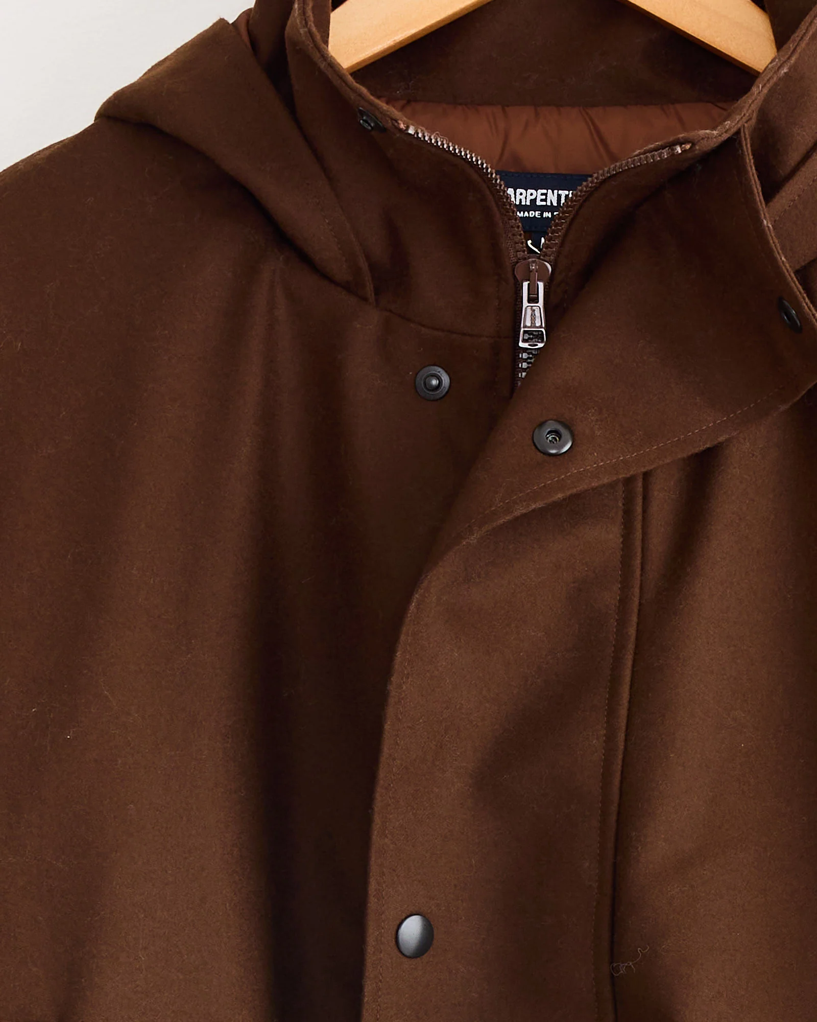 Air Primaloft Filled Parka Coat in Tobacco - Image 3
