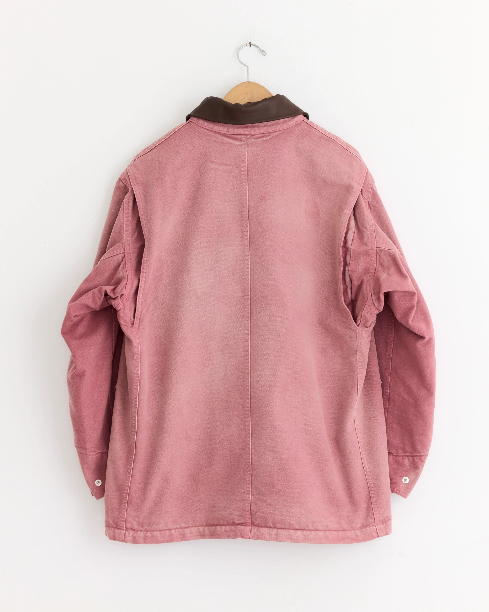 Dyed Duck Blouson in Faded Burgundy - Image 3