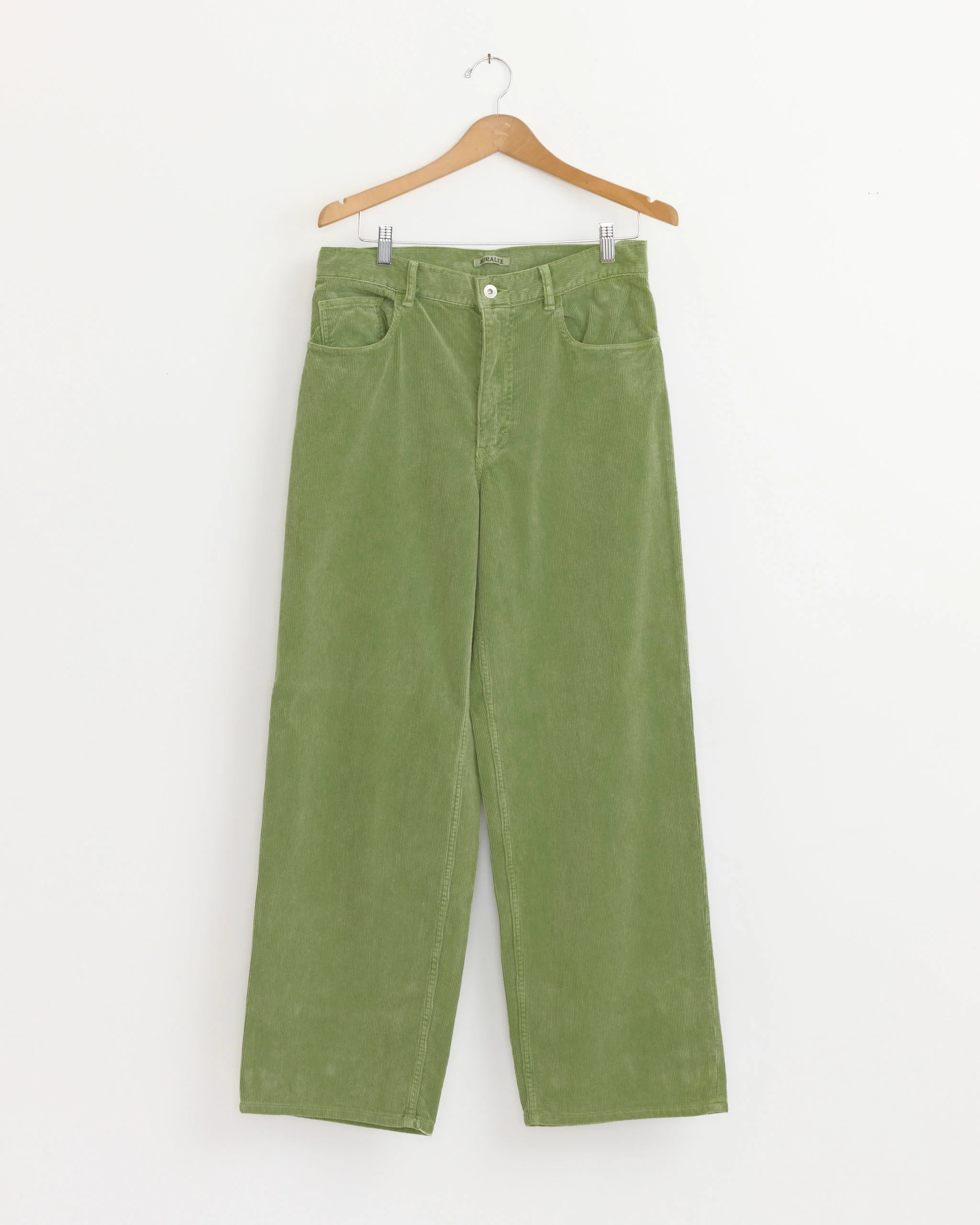 Garment Dyed Corduroy 5 Pocket Pant in Dusty Green
