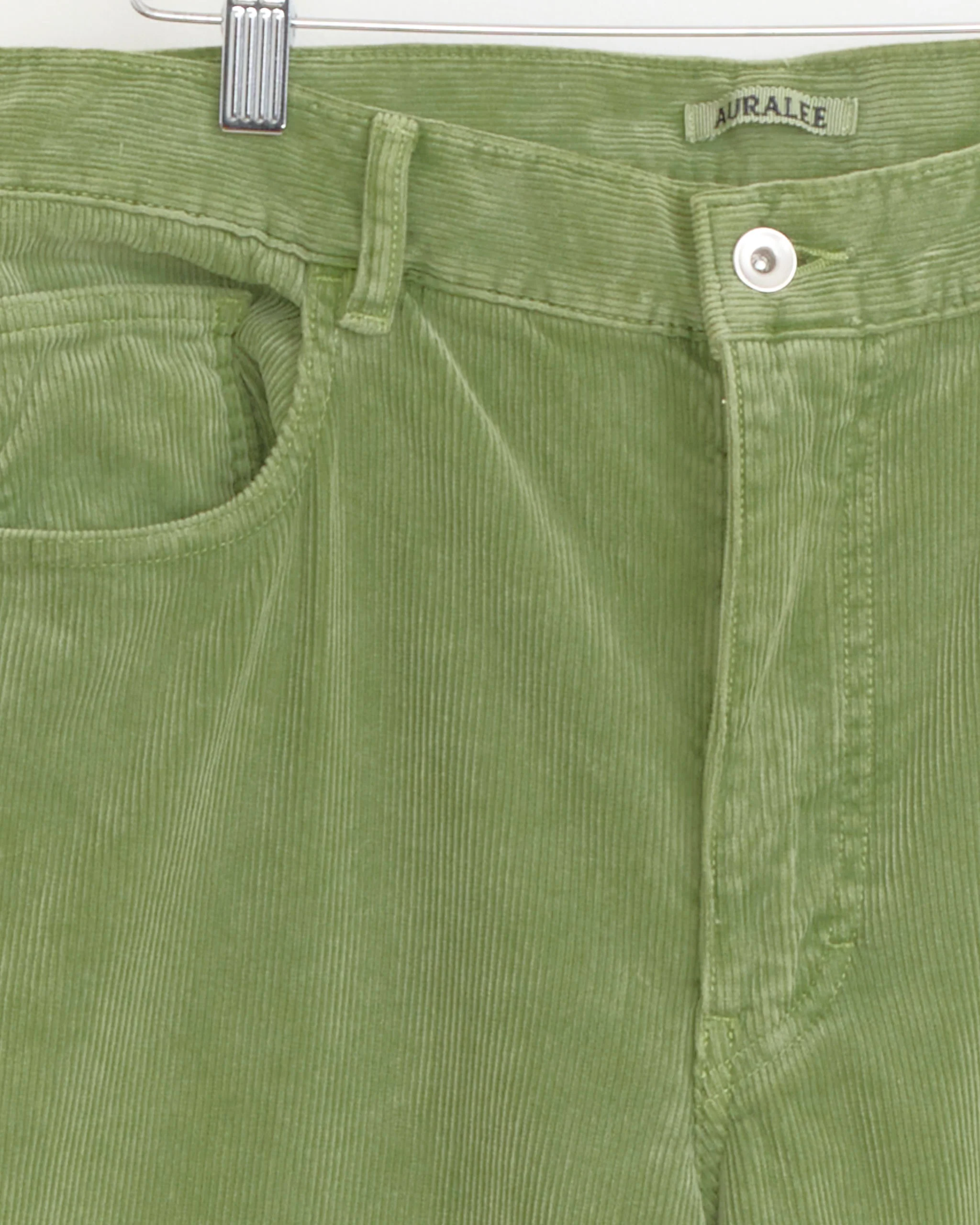 Garment Dyed Corduroy 5 Pocket Pant in Dusty Green - Image 2