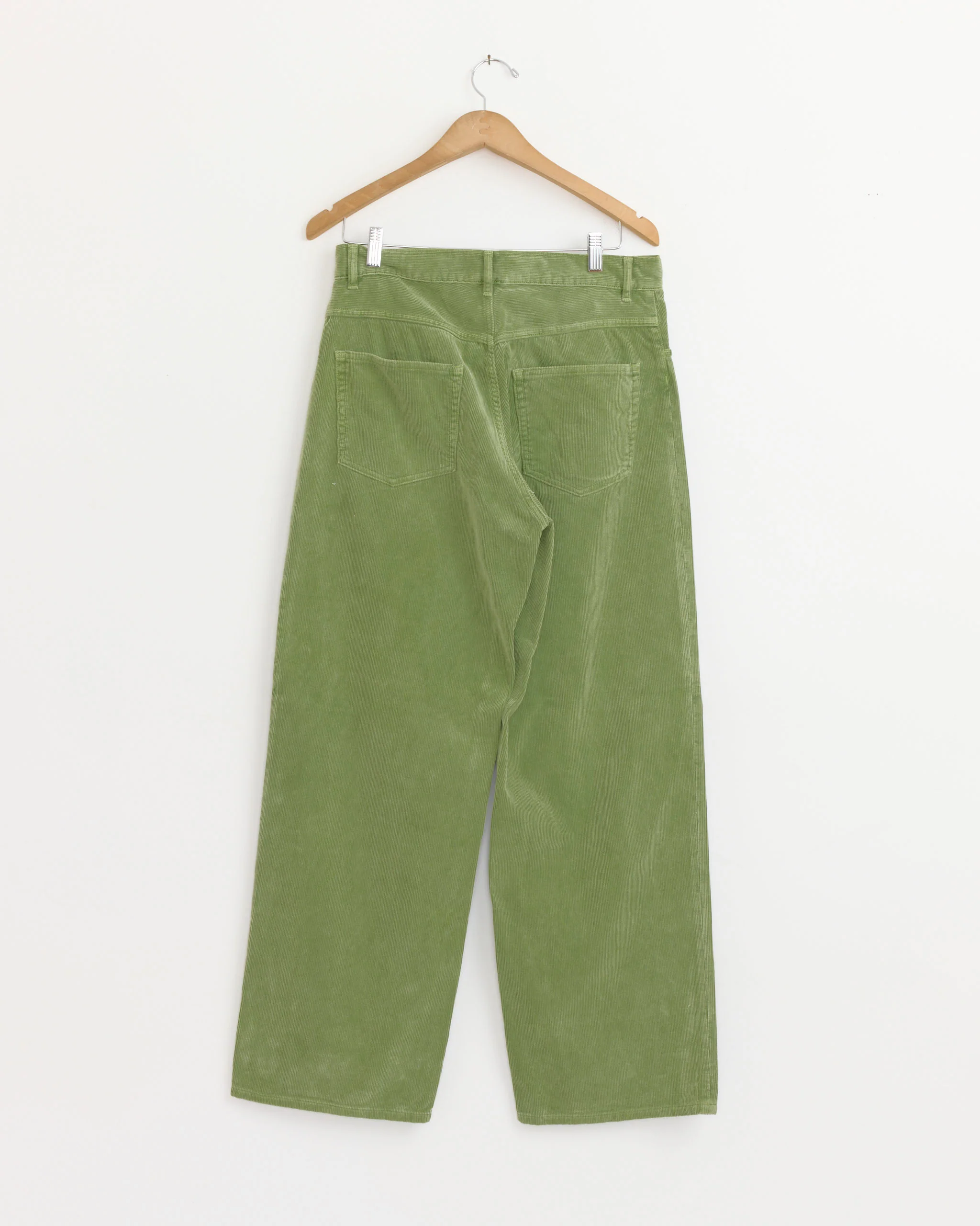 Garment Dyed Corduroy 5 Pocket Pant in Dusty Green - Image 3
