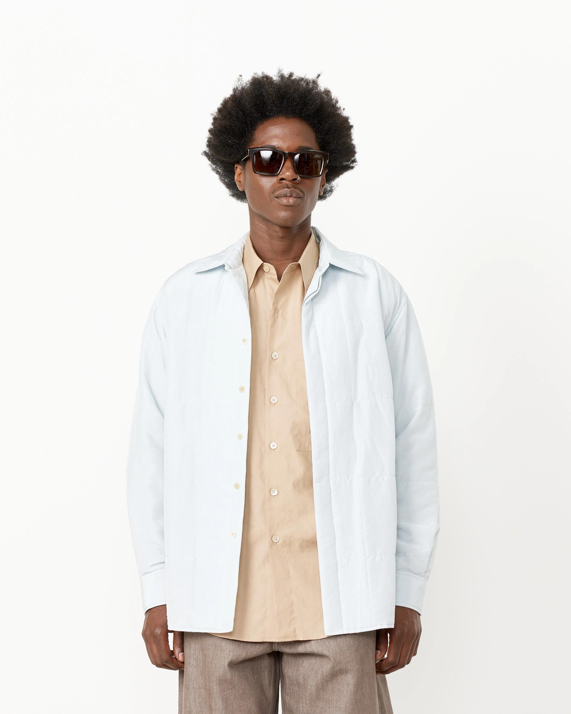 Quilted Silk Cotton Shirt - Image 12