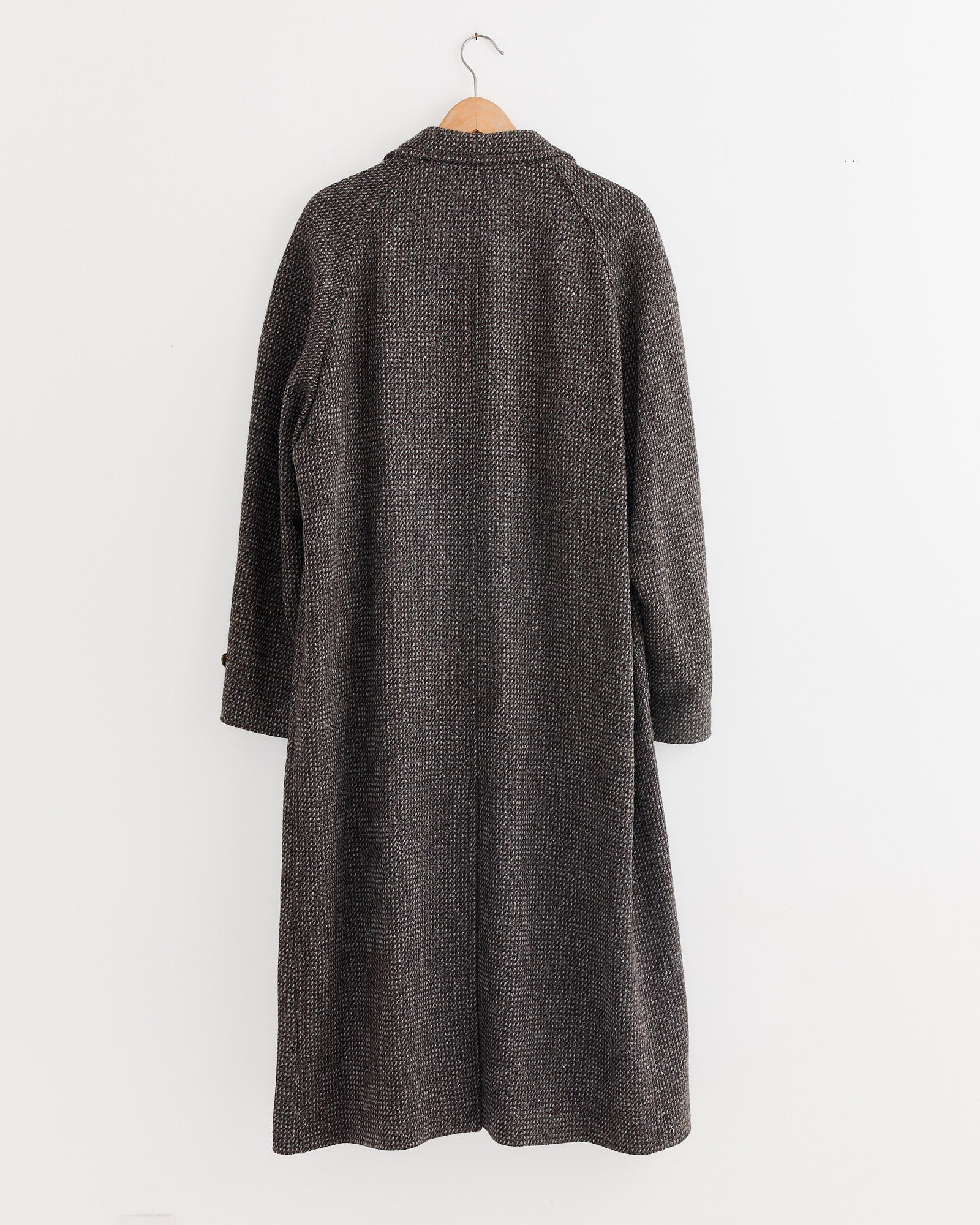 Soutien Collar Coat in Grey Brown Hairline - Image 4