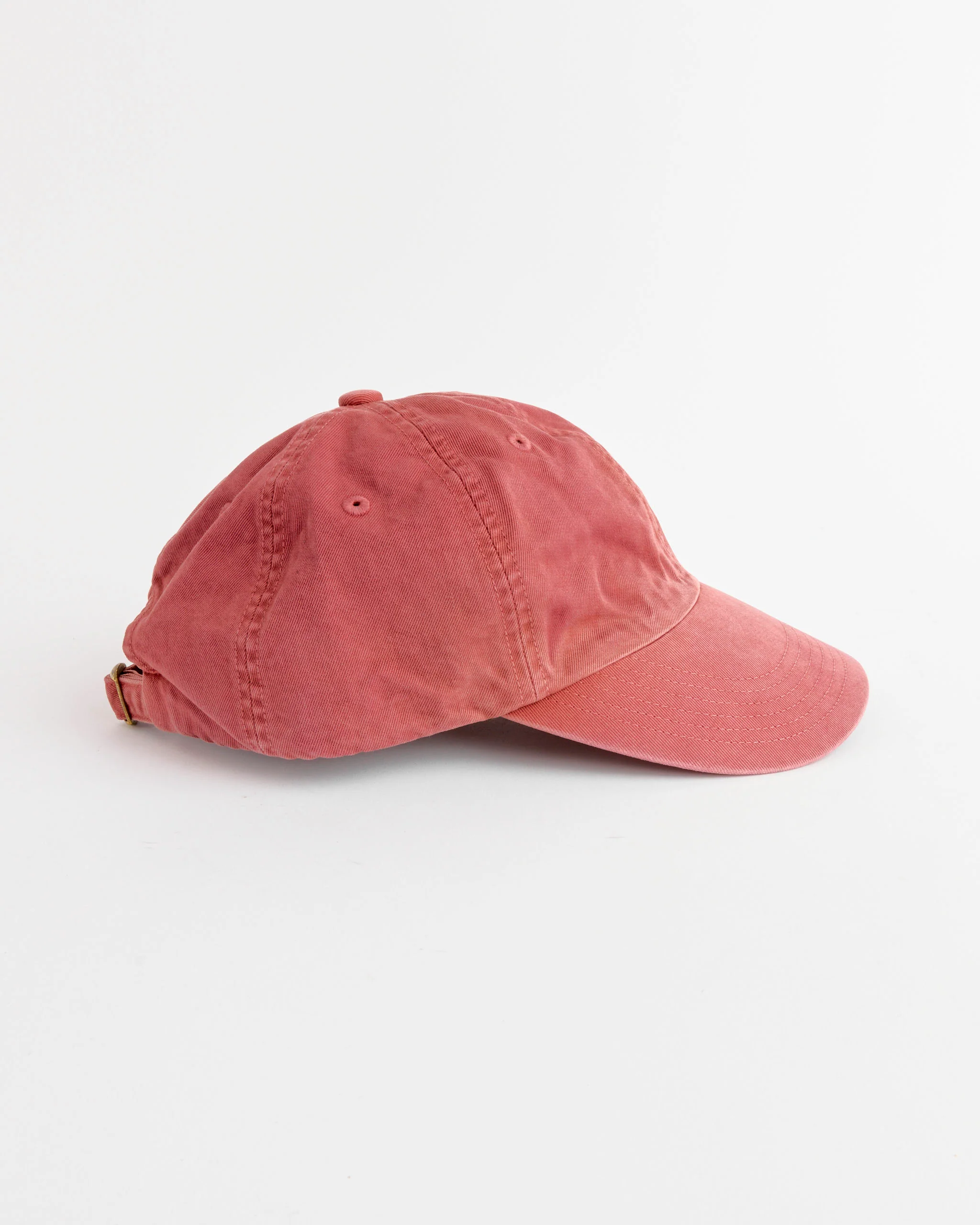 Auralee x Kijima Takayuki Garment Dyed Chino Cap in Red Brown - Image 2