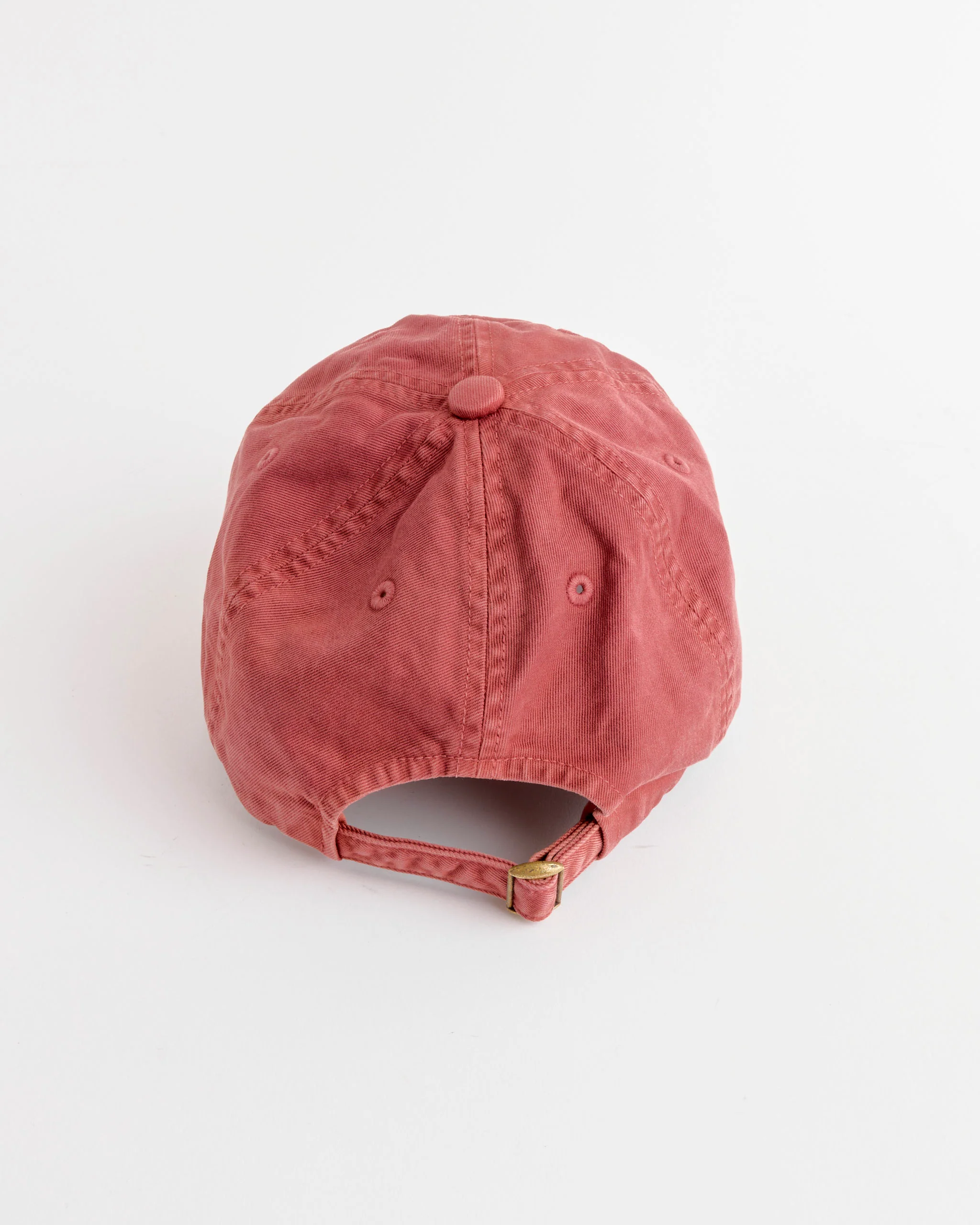Auralee x Kijima Takayuki Garment Dyed Chino Cap in Red Brown - Image 3