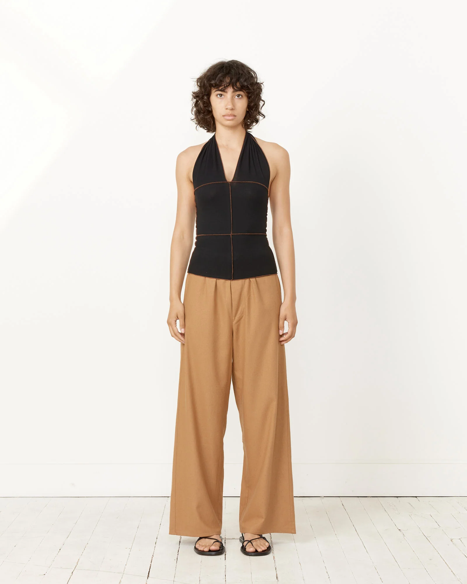 Cinder Halter Top in Black - Image 2