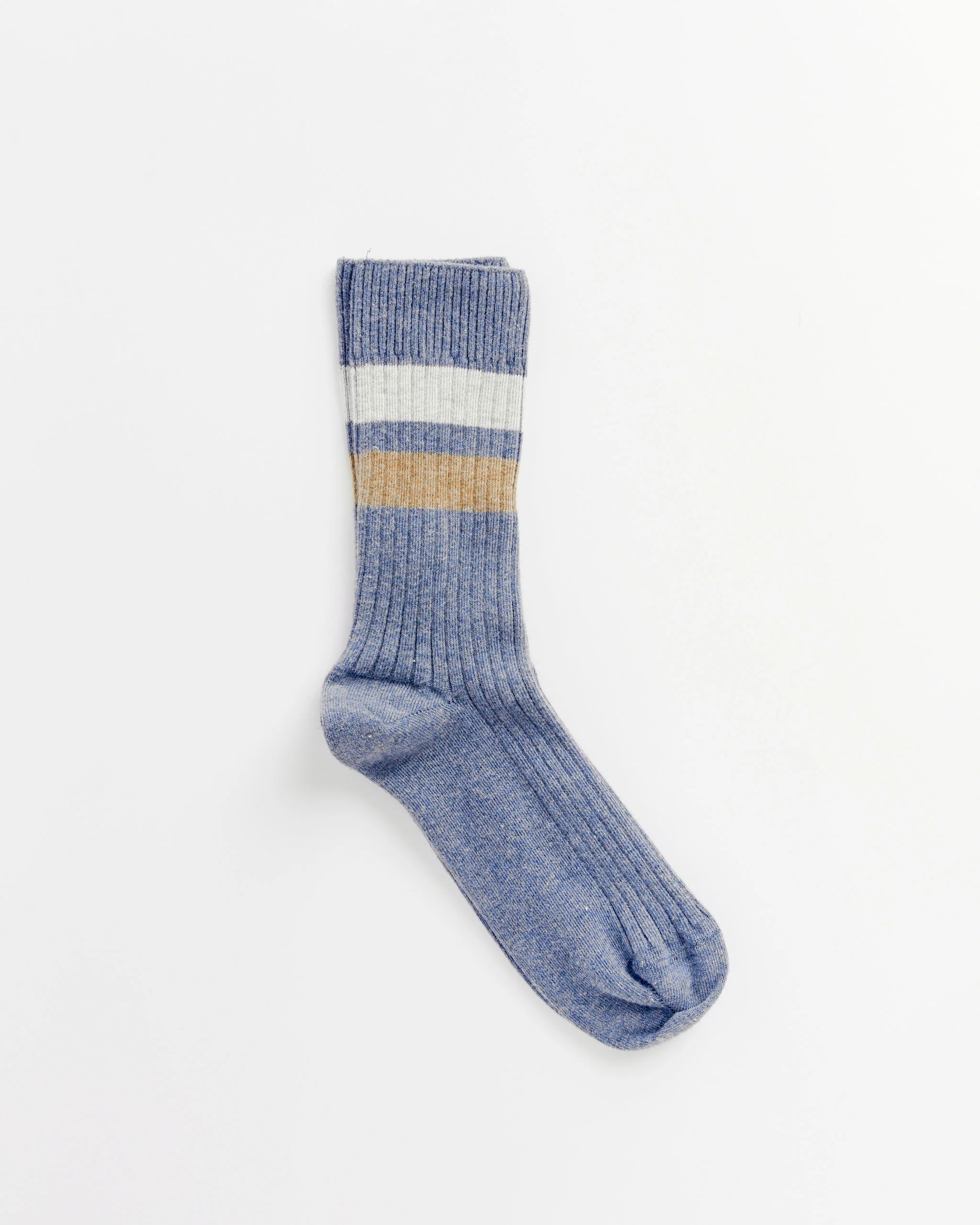 Race Overankle Socks in Blue Melange
