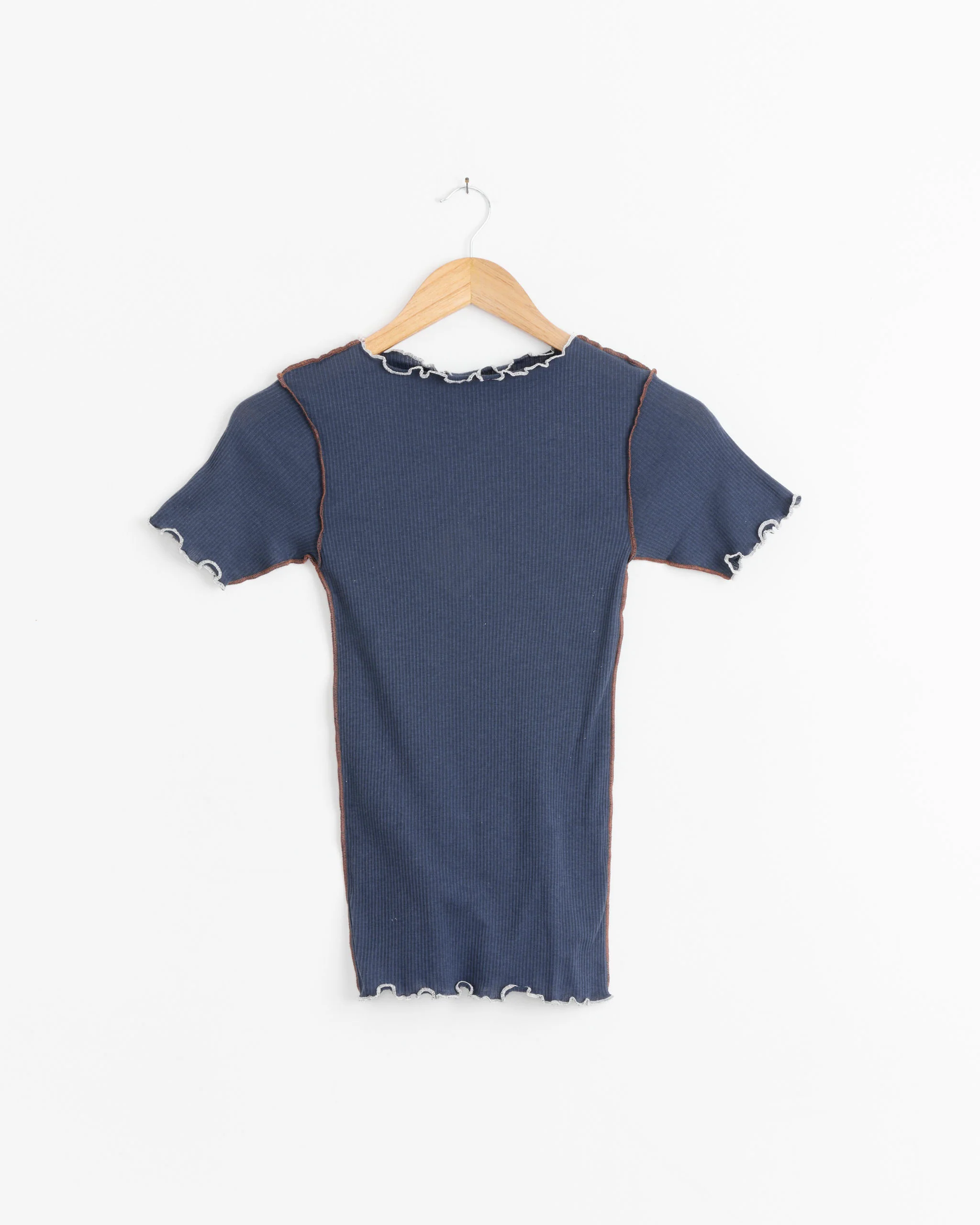 Vein Tee in Preston Blue