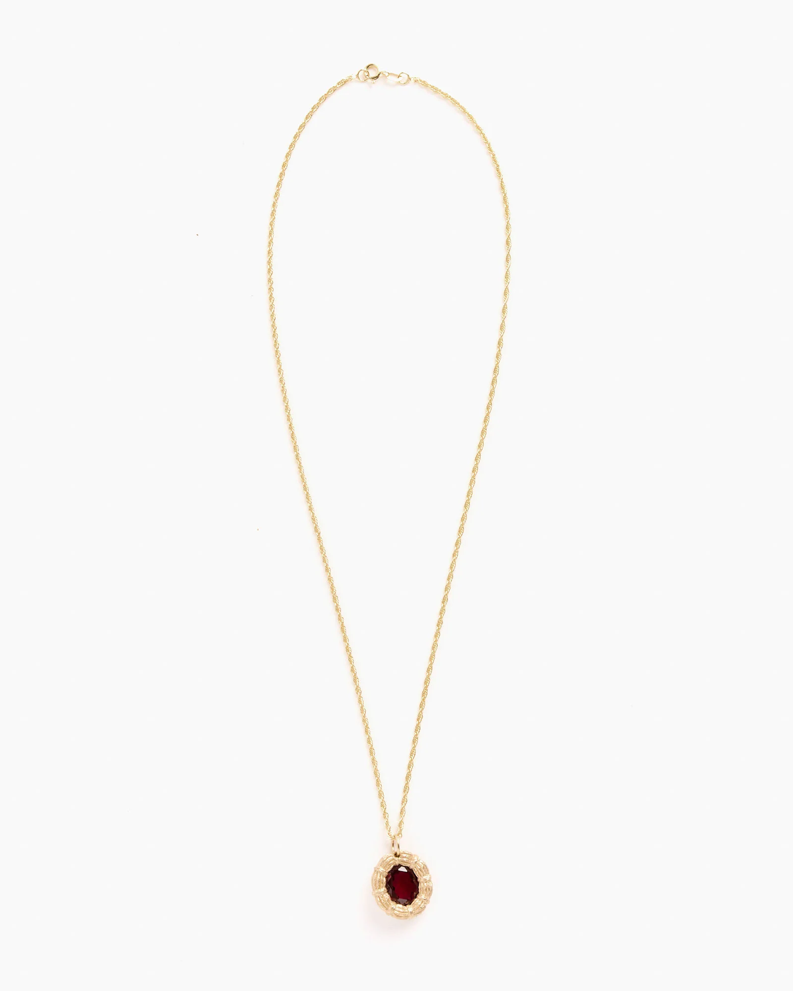 Bound Willow Pendant in Red / Gold