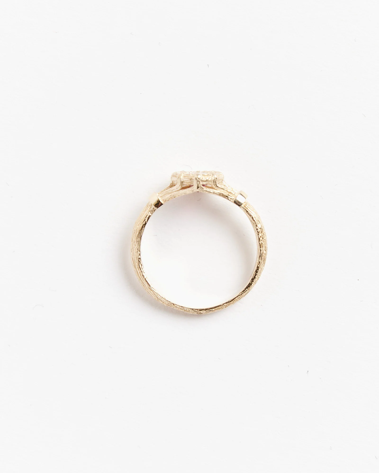 Mini Bound Willow Ring in Gold/Red - Image 2