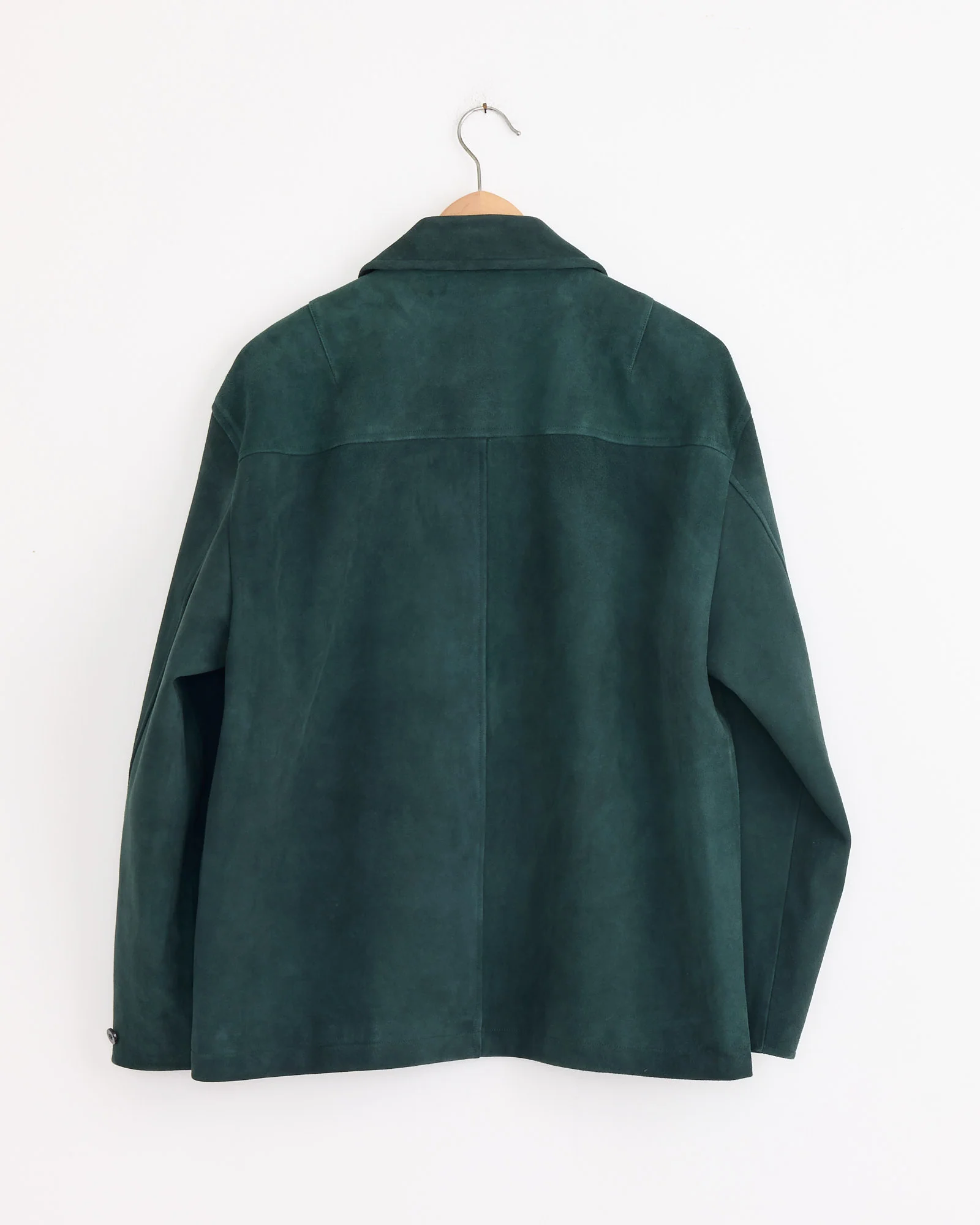 Sheep Suede Heavy Jacket in Green - Image 4