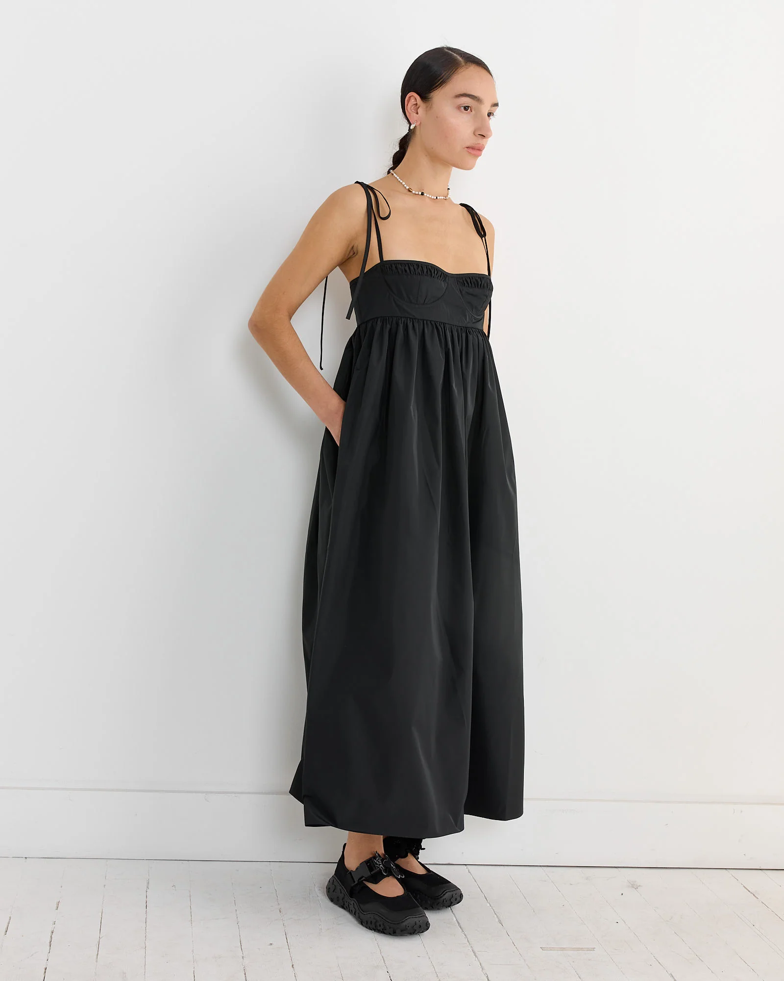 Alena Dress in Black - Image 2