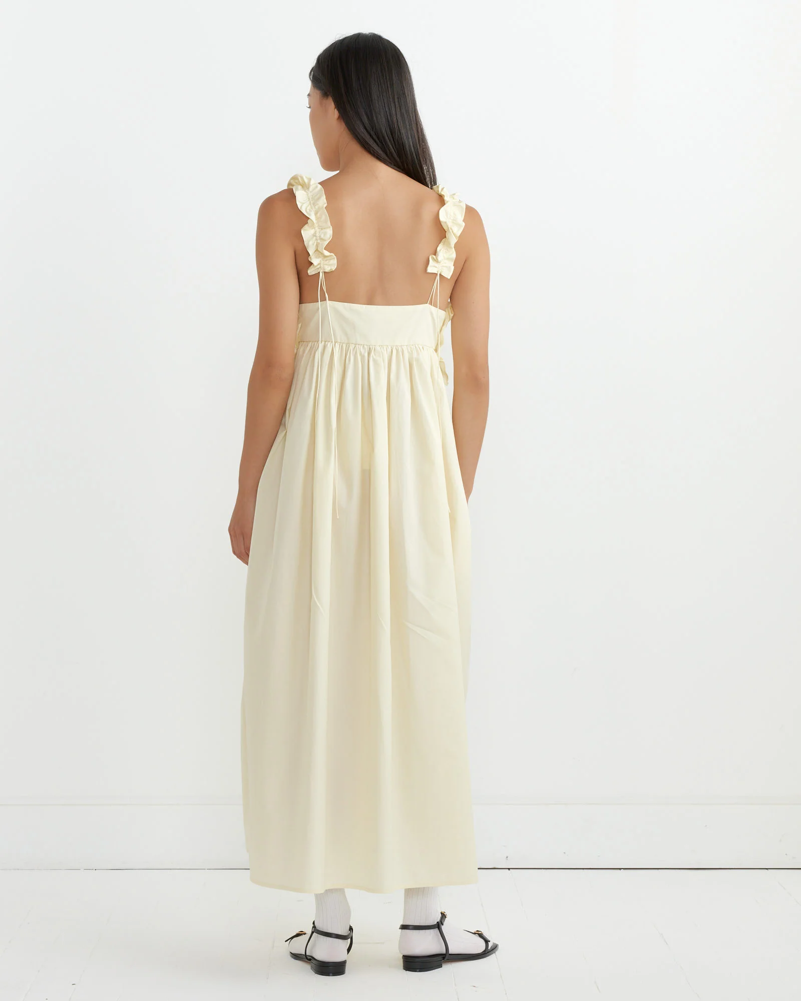 Giovanna Dress in Soft Yellow - Image 2