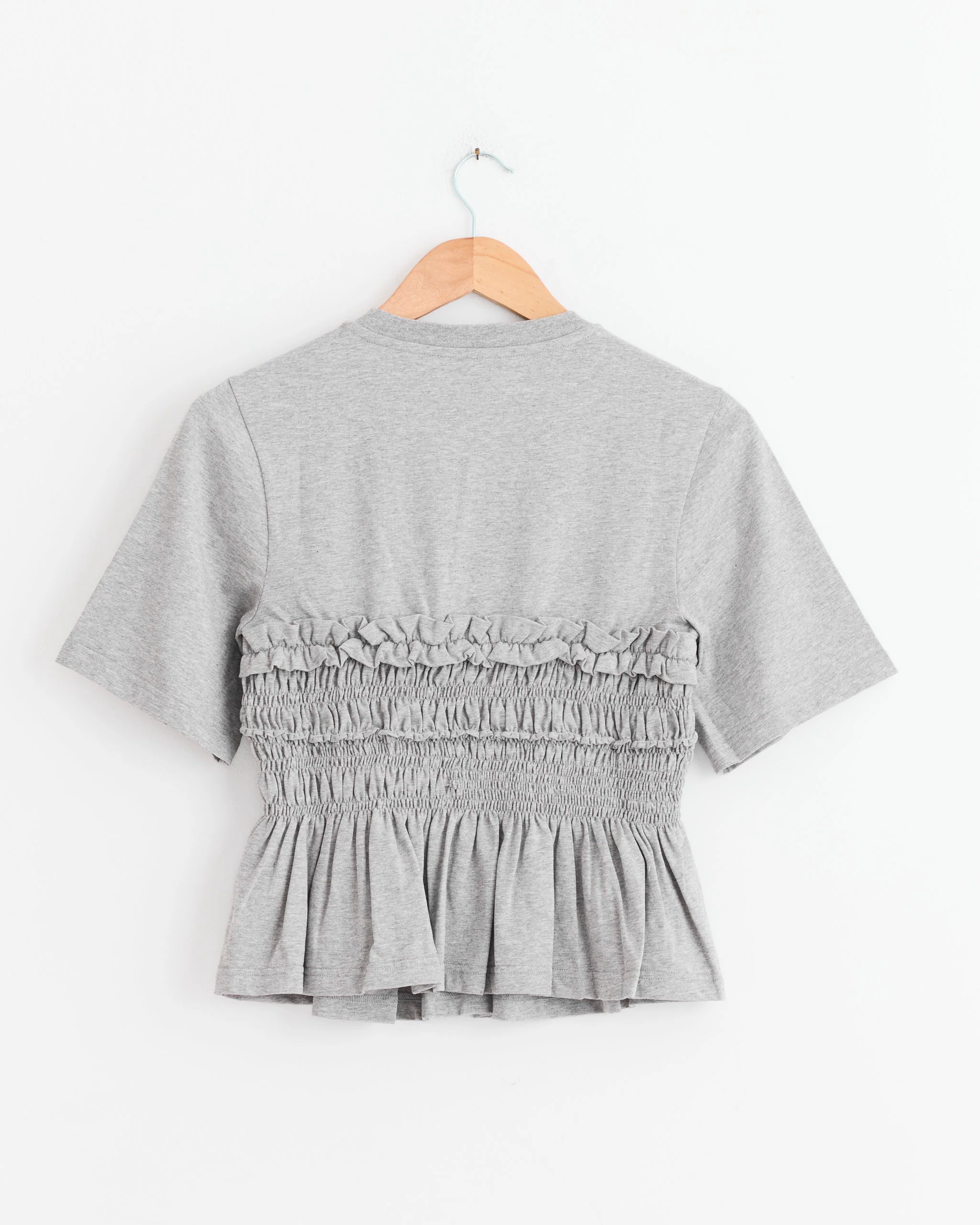 Vilde T-Shirt in Grey Melange - Image 3