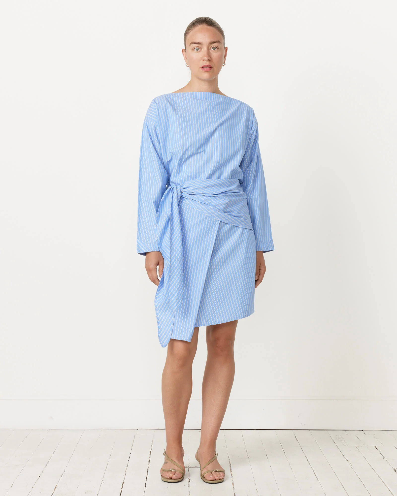 Seiko Mini Dress in Cerulean Stripe
