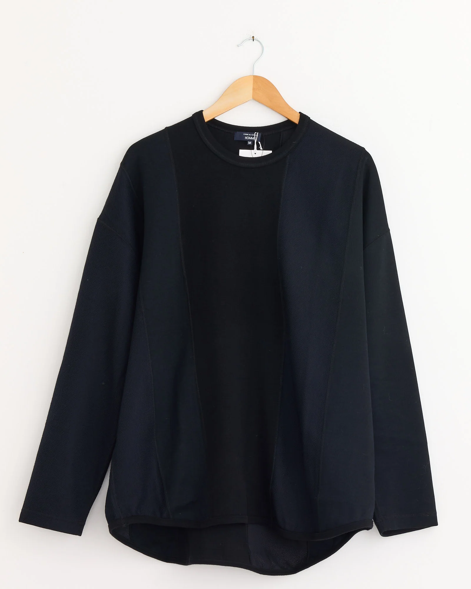 Panelled T-Shirt in Black Mix