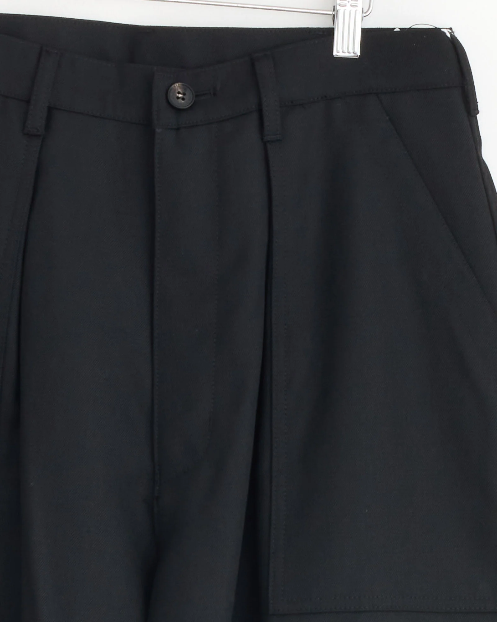 Wool Cargo Pant in Black - Image 2