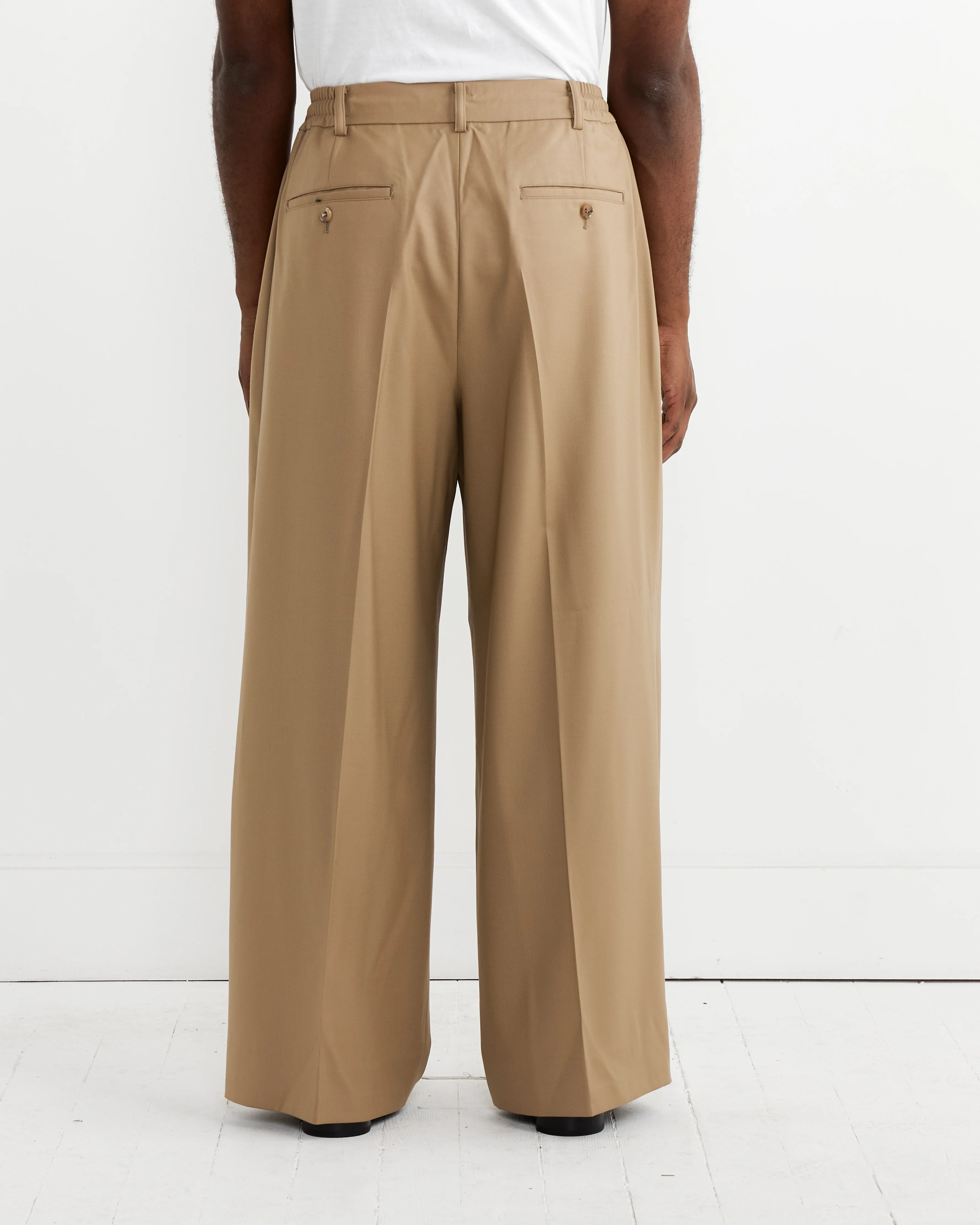 Double Weave Pant in Beige - Image 4