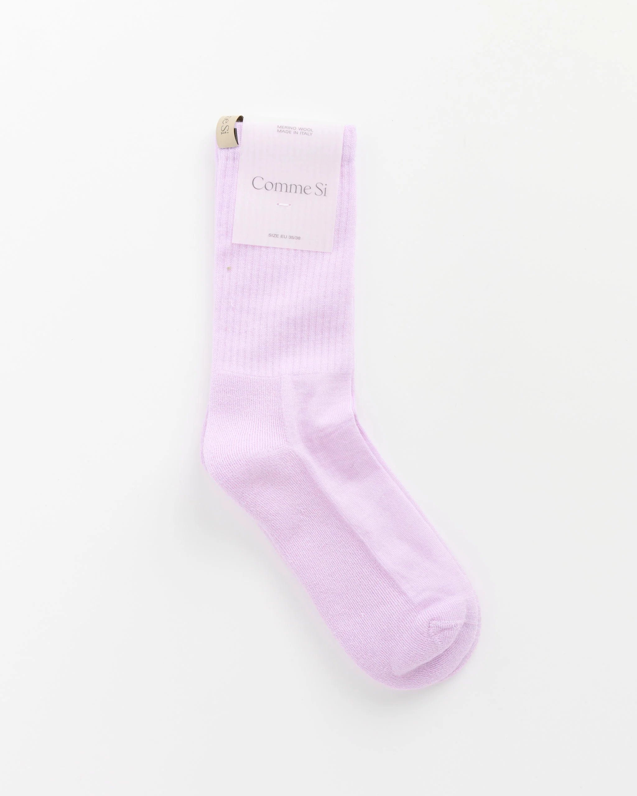 Merino Tube Sock in Lilac