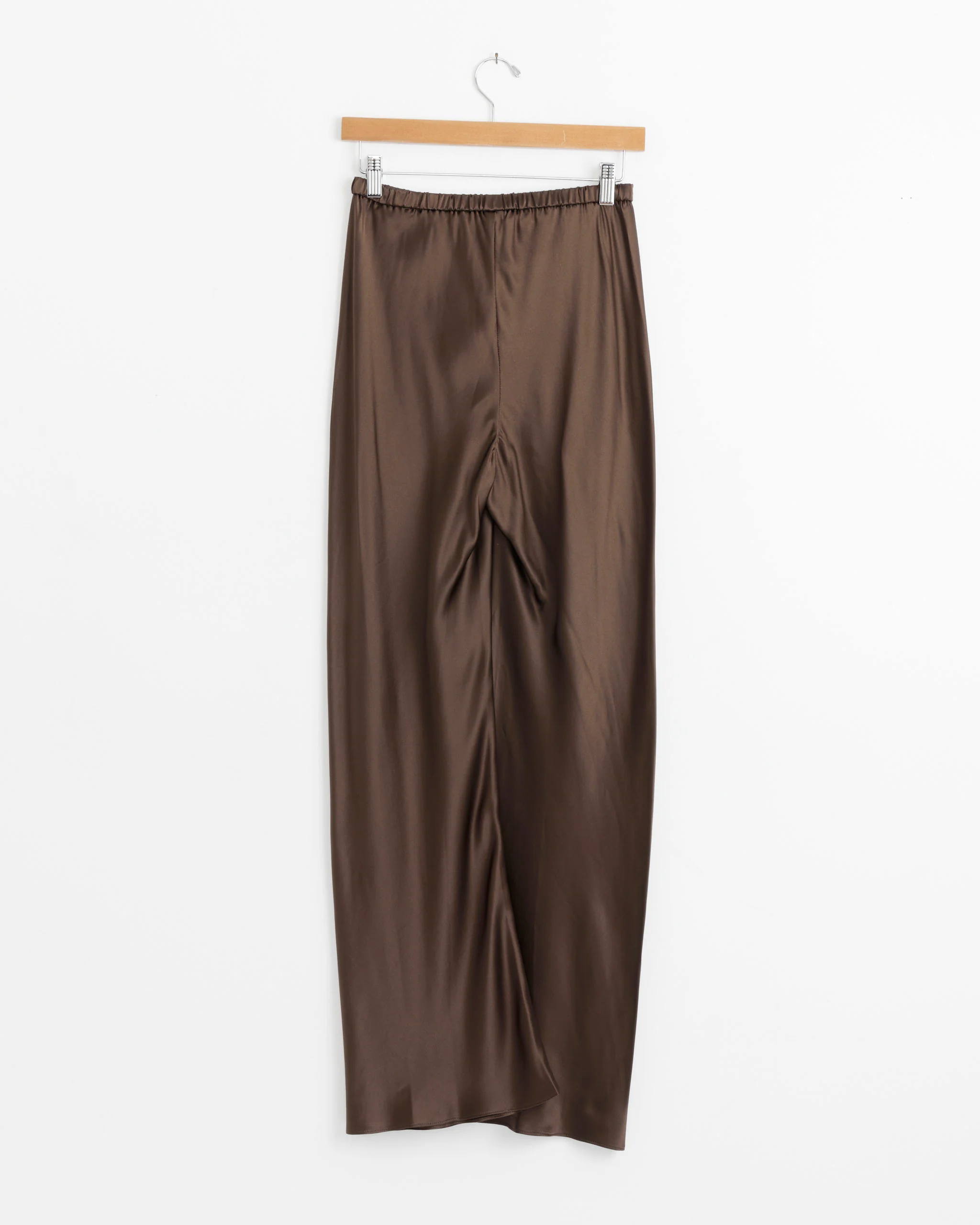 Silk Bias Regular Pant in Espresso - Image 3