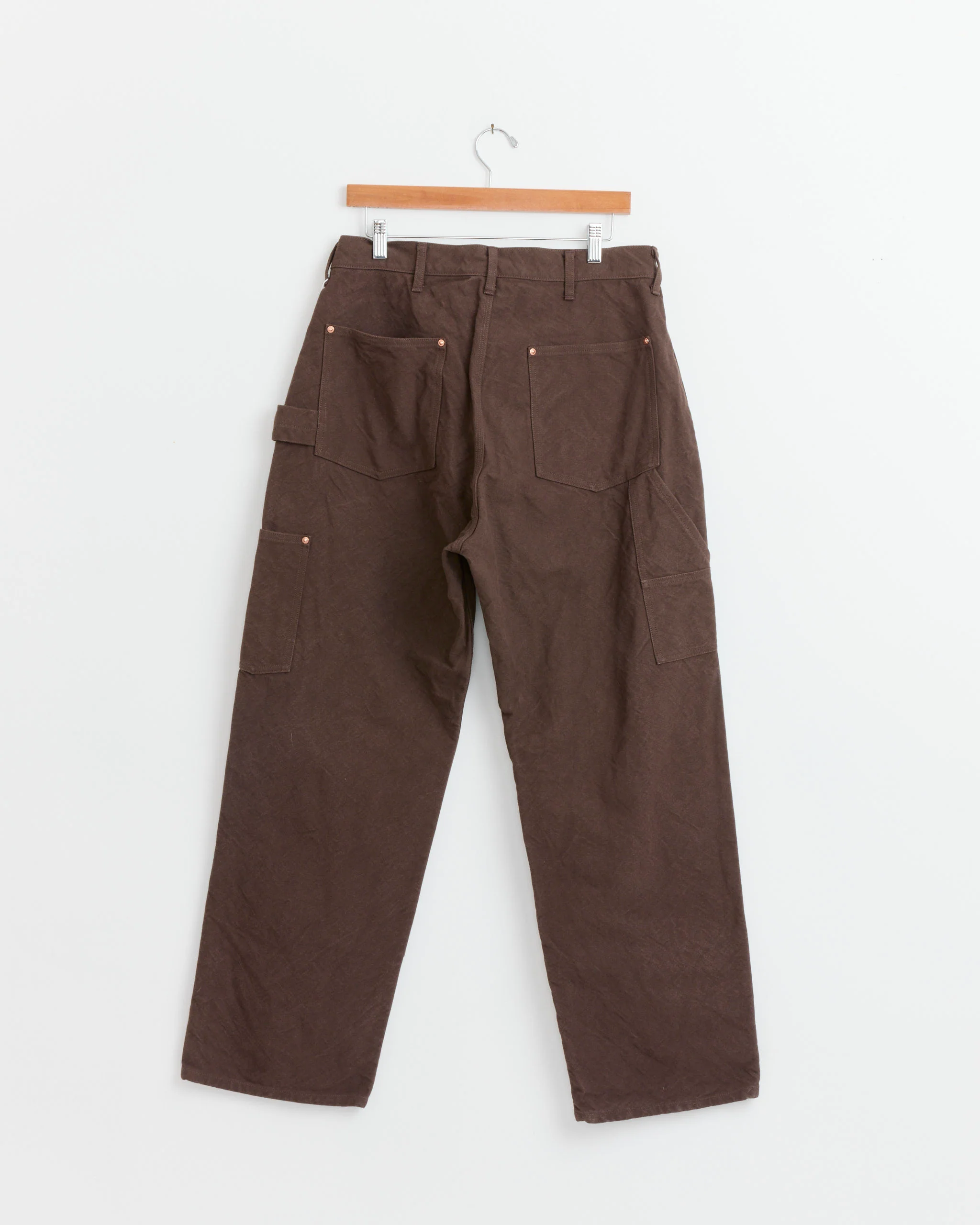 Cotton Duck Painter Pant in Brown - Image 3