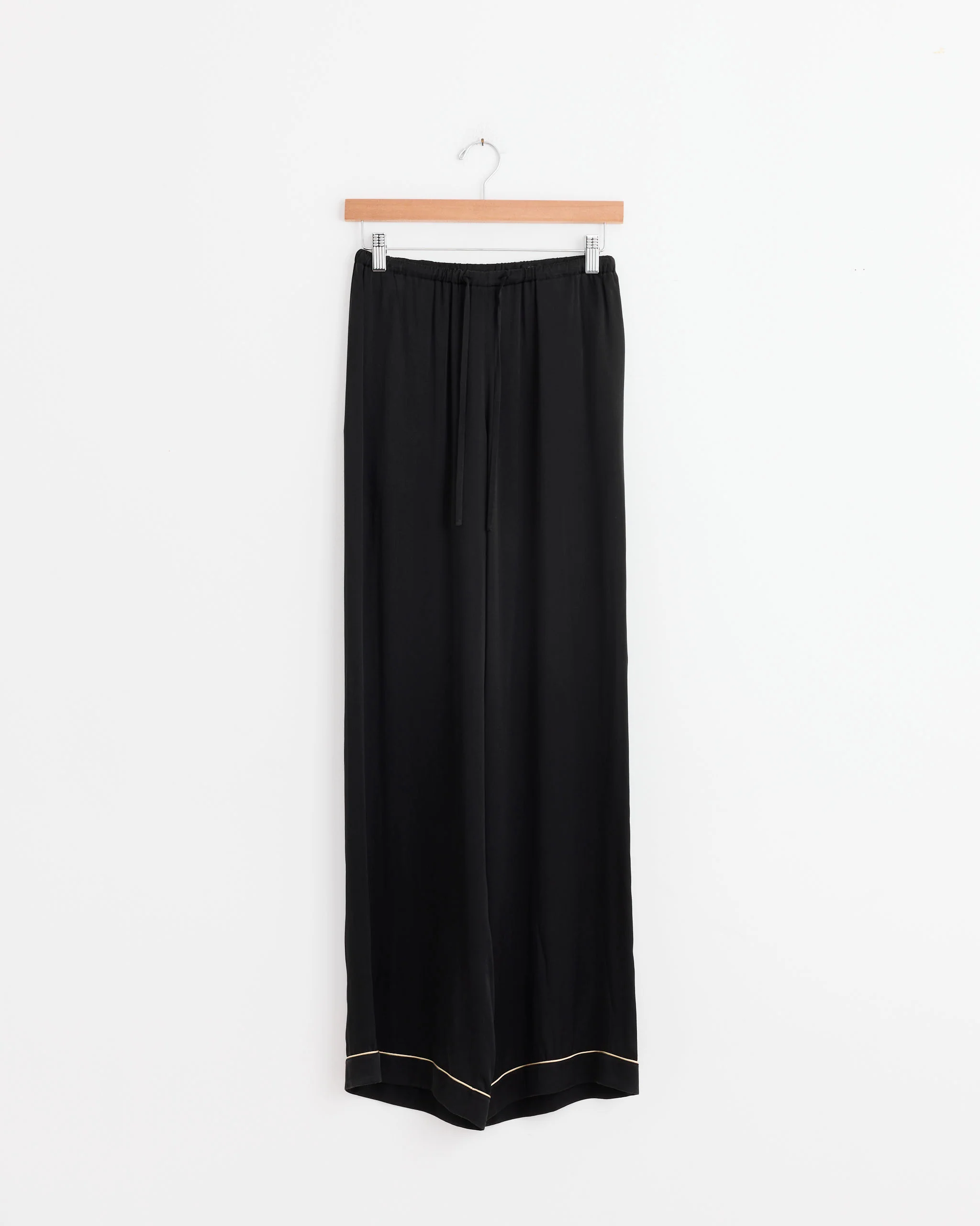 Silk Pajama Pant in Black