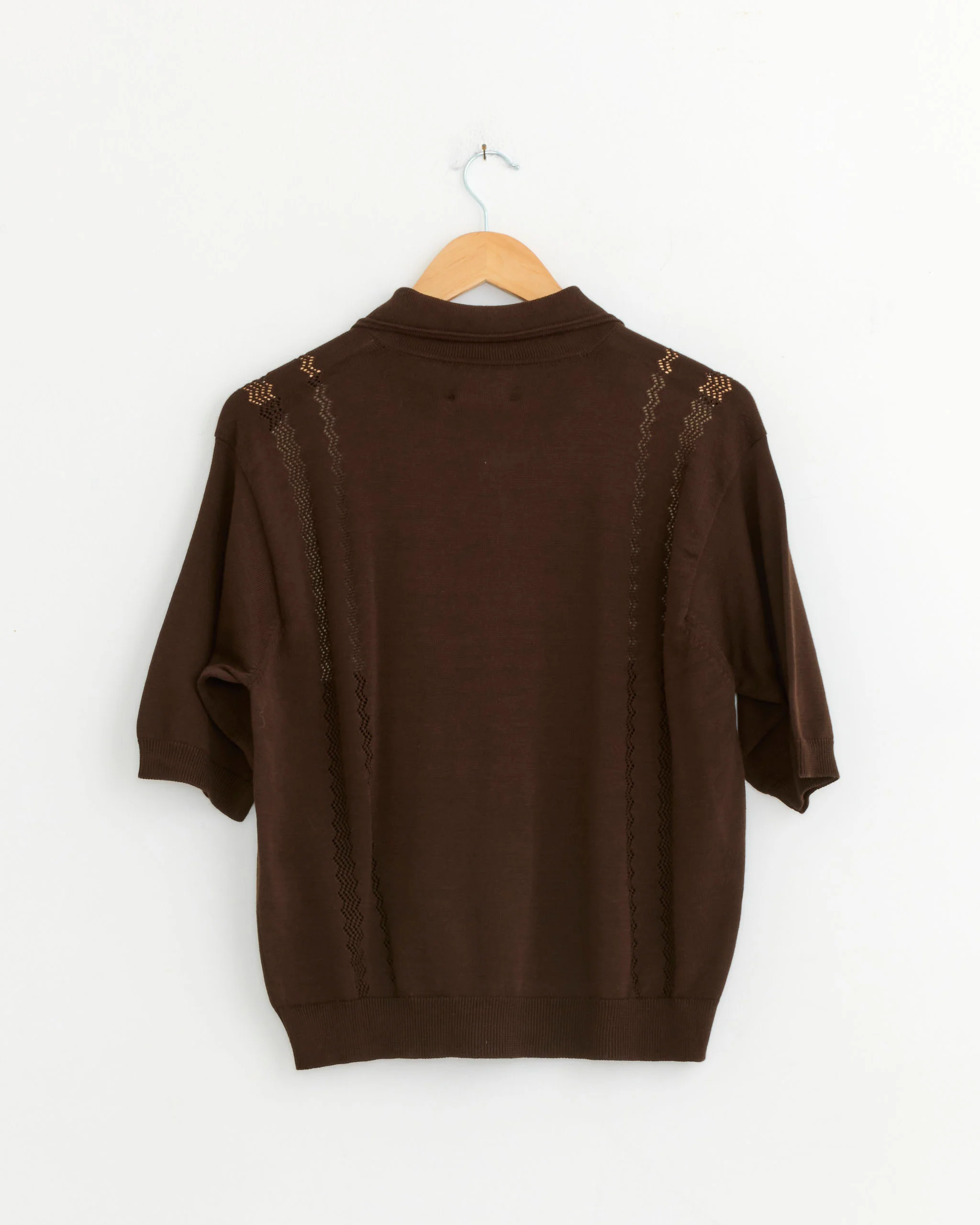 Colorblock Polo in Brown - Image 3