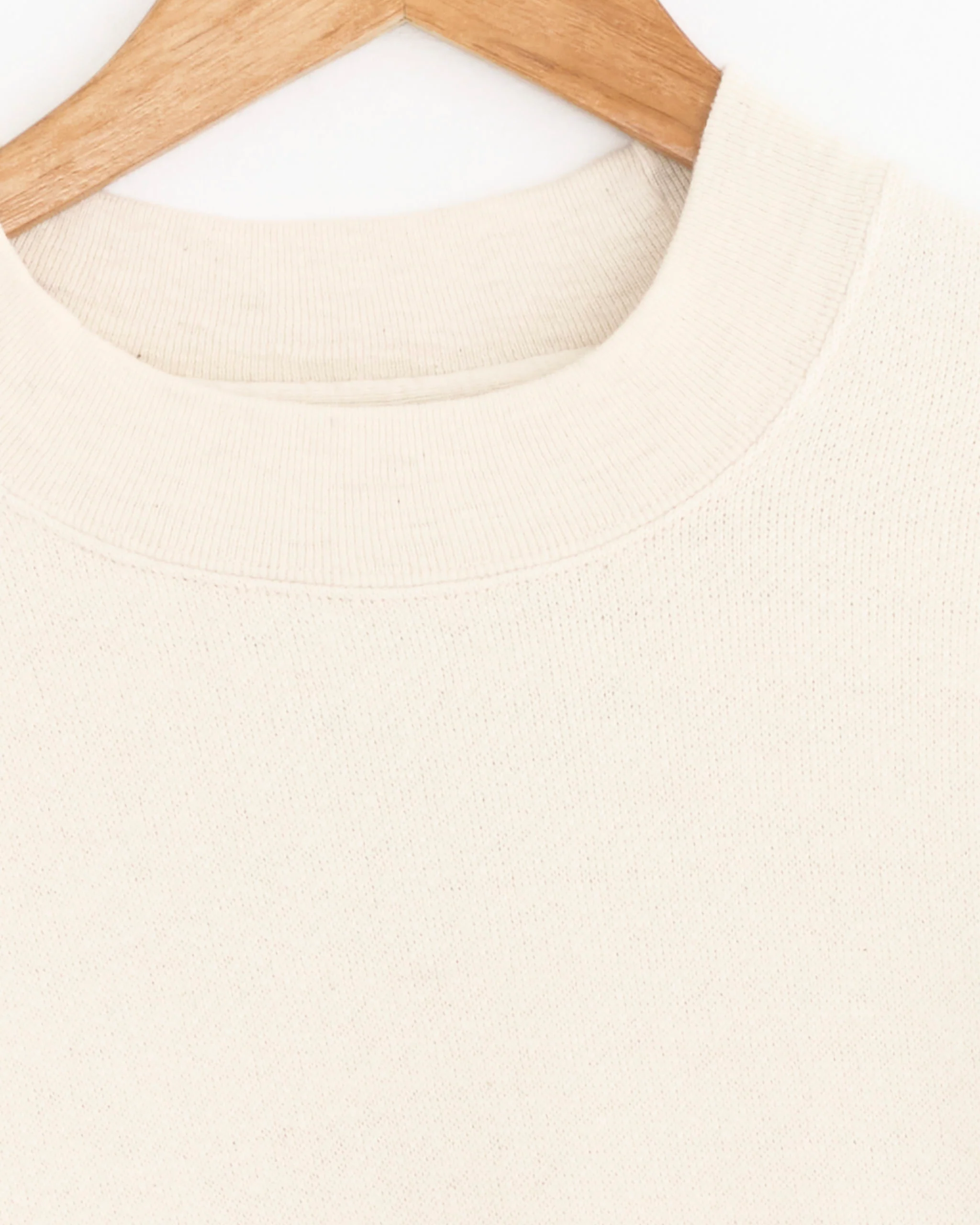 Half Mock Sweatshirt in Undyed - Image 3