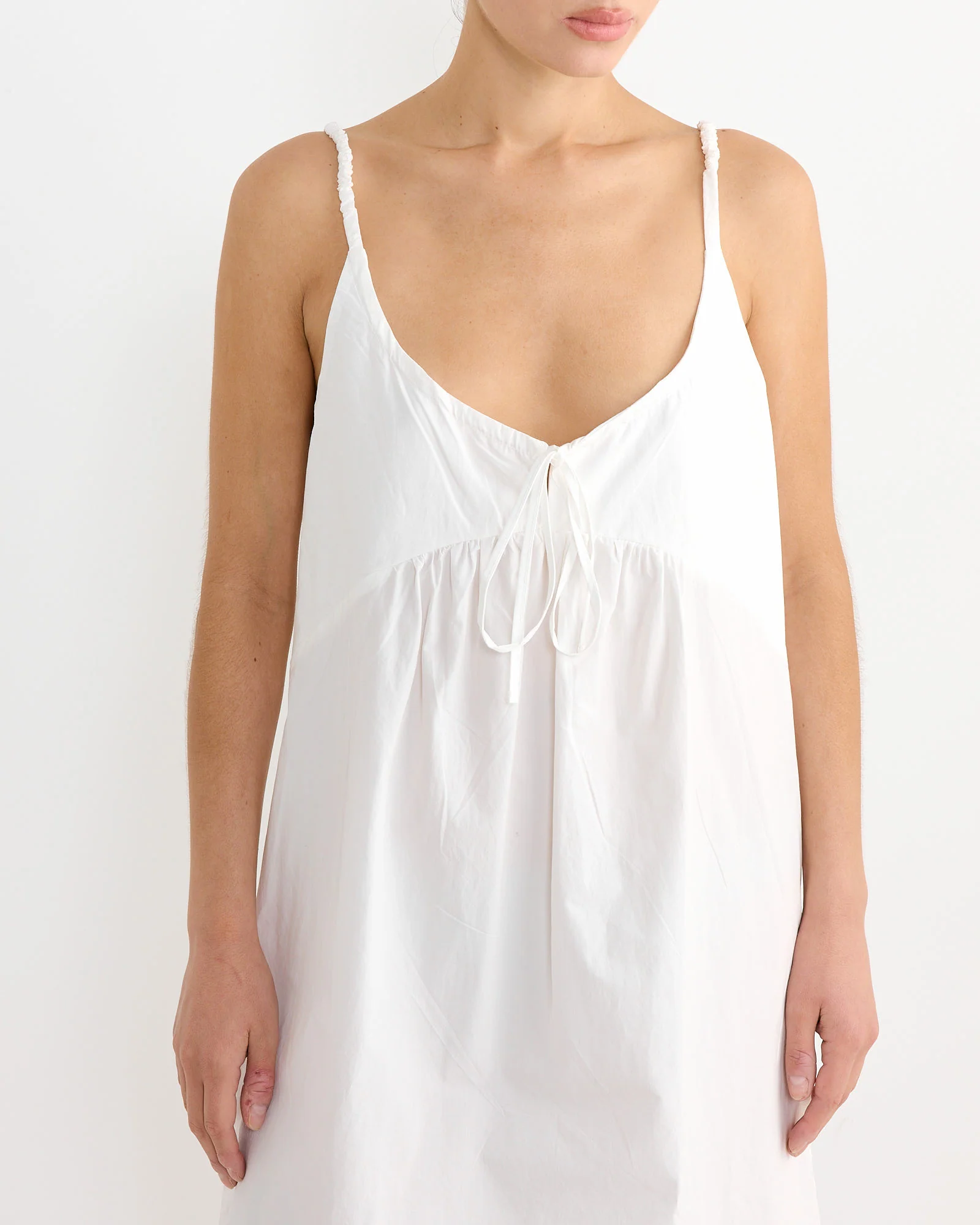 Double V Dress in White - Image 3