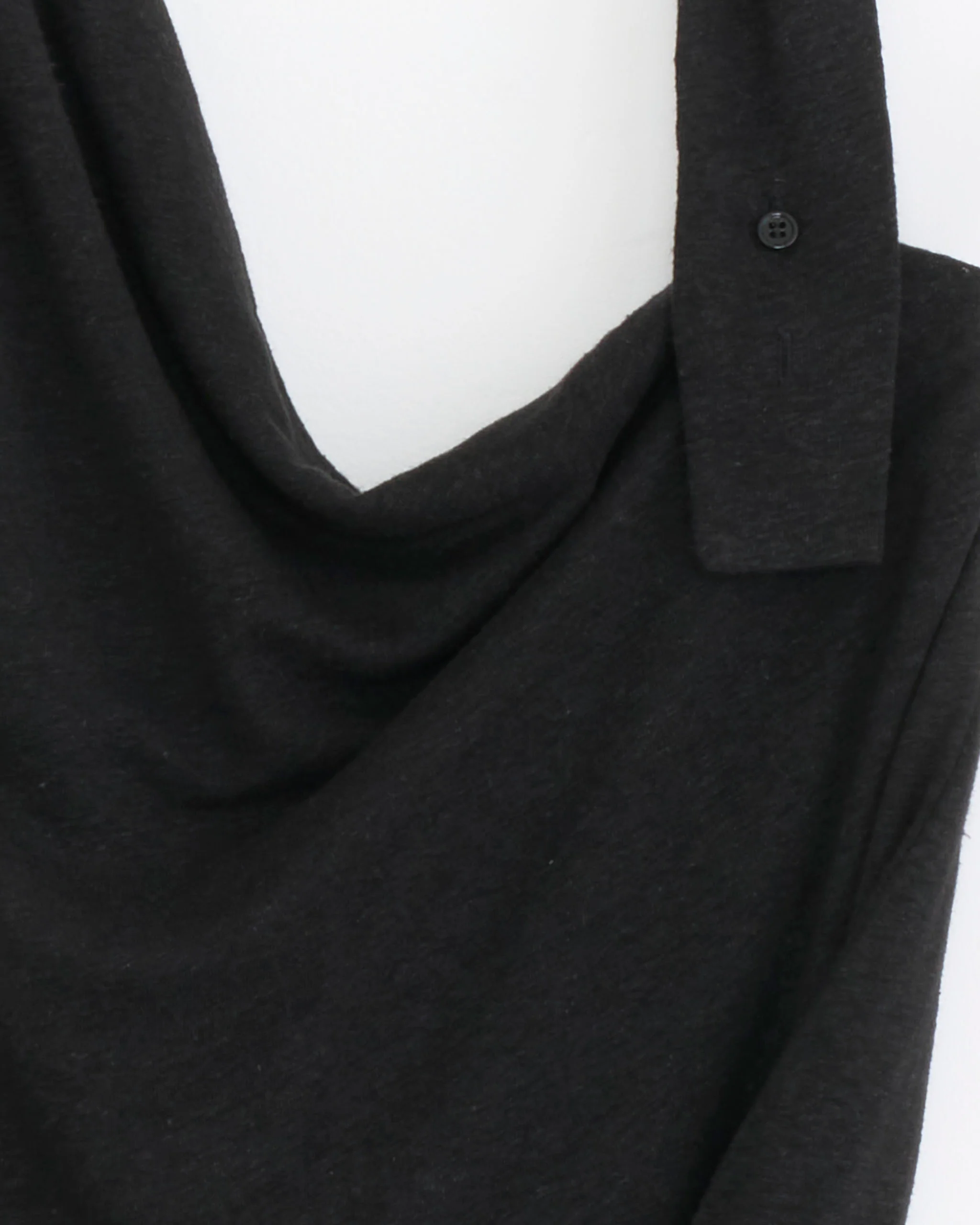 Drape Halter Top in Black - Image 3