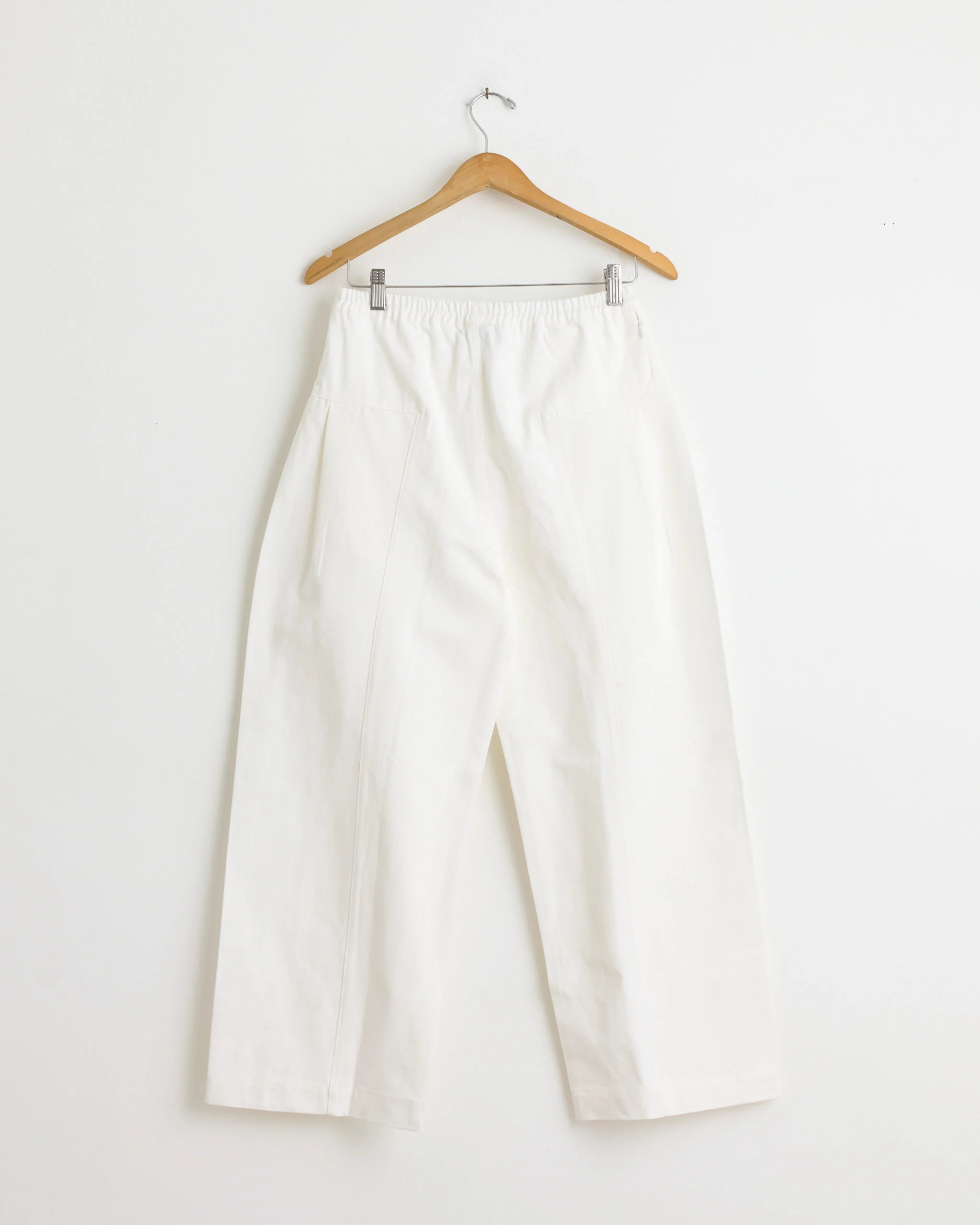 Pleat Pant in White - Image 2