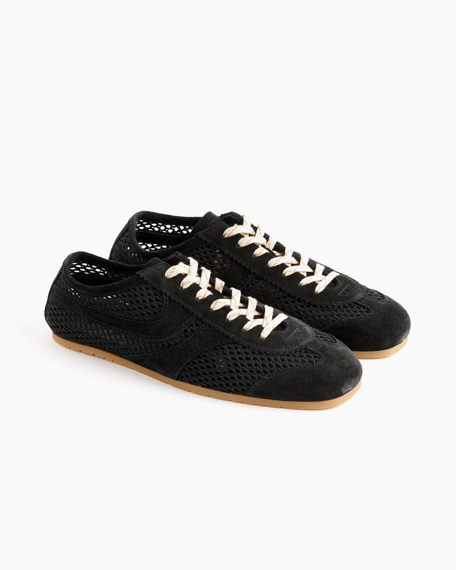 Suede Sneaker in Black - Image 2