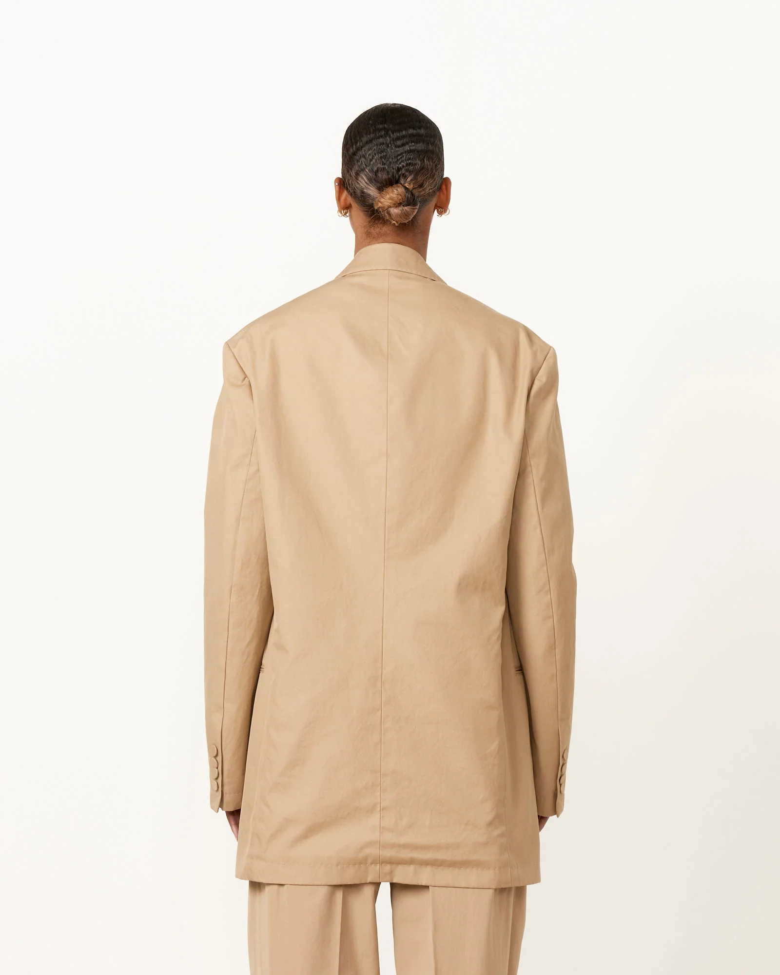 Oversized Blazer in Beige - Image 8