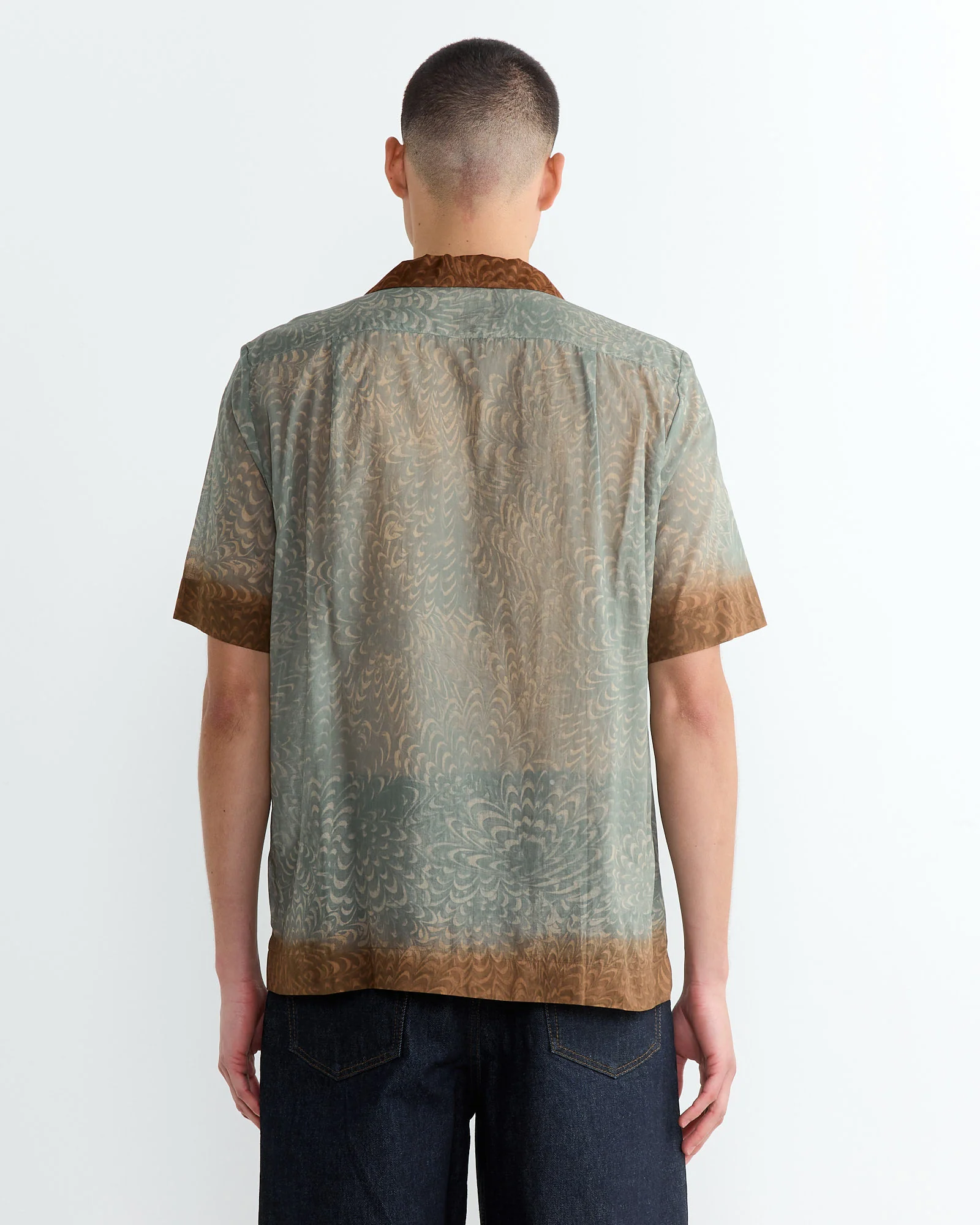 Printed Shirt in Mint - Image 5