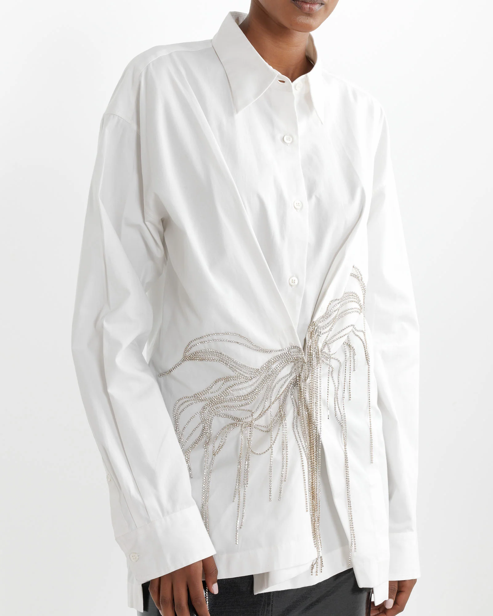 Embellished Cotton Shirt - Image 3