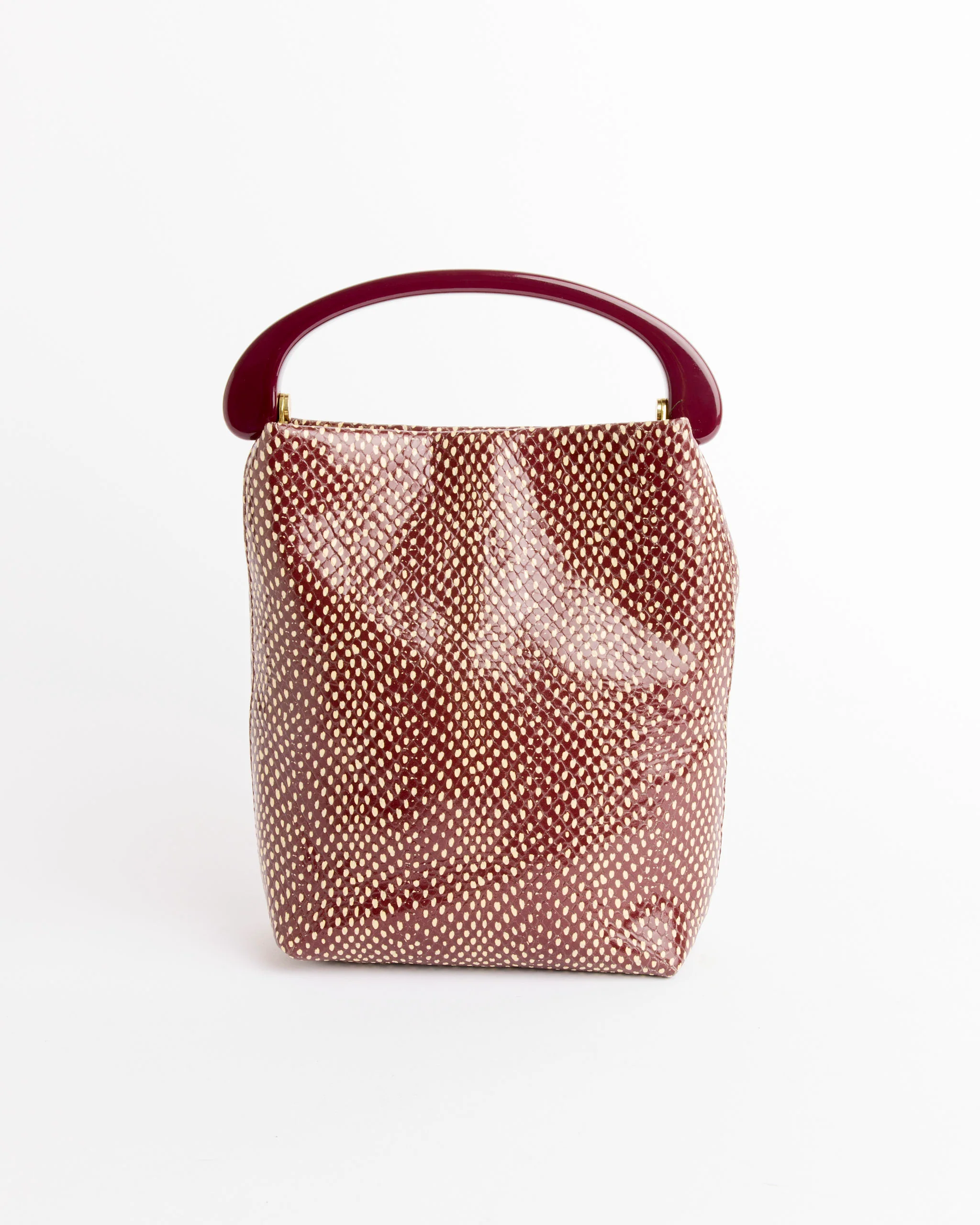 Leather Bag in Bordeaux