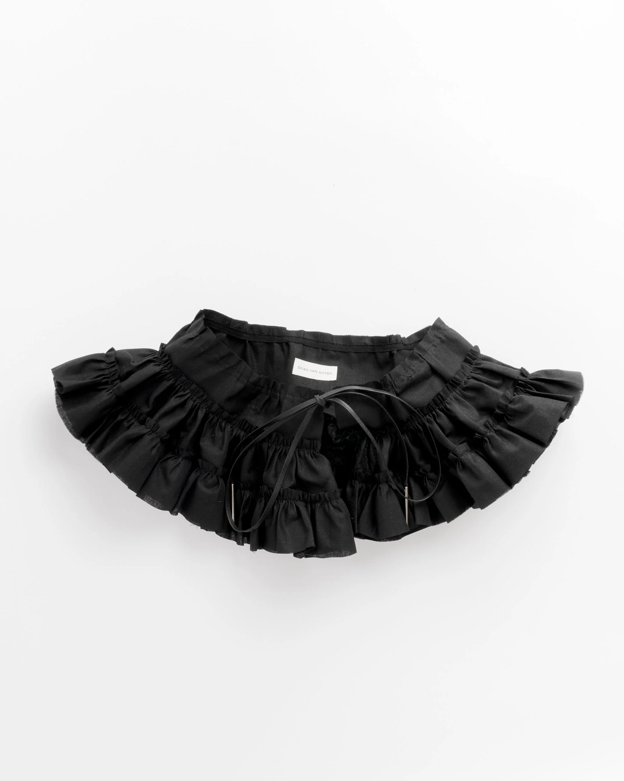 Ruffle Belt in Black