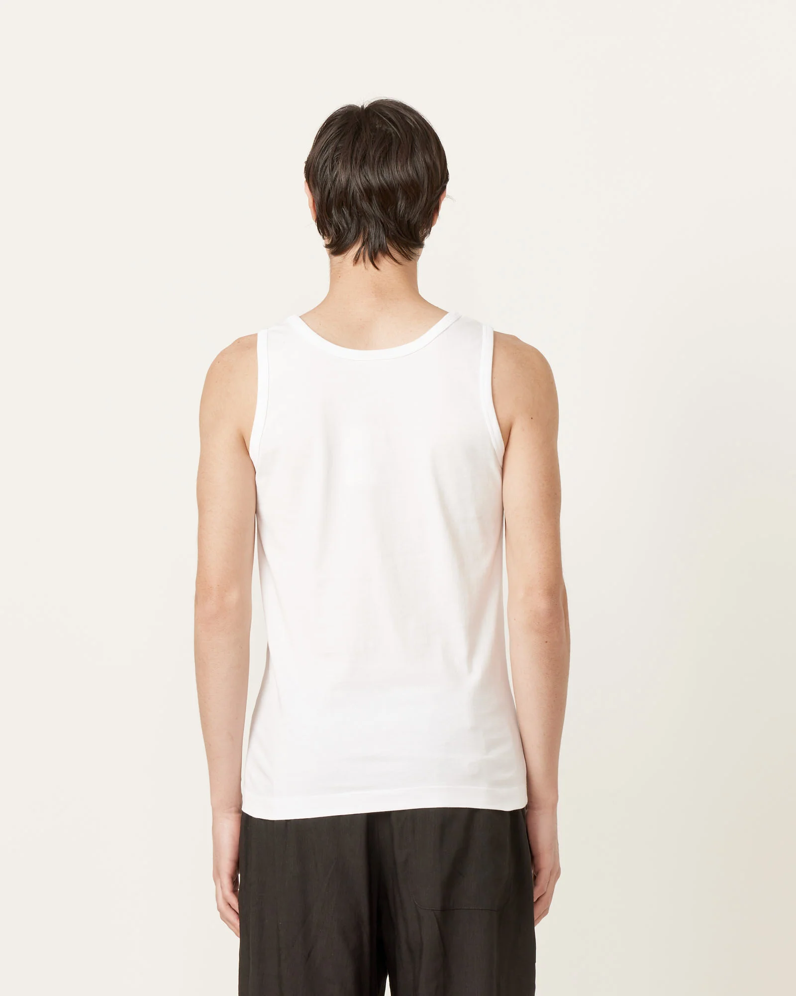 Scoop Neck Tank Top in White - Image 4
