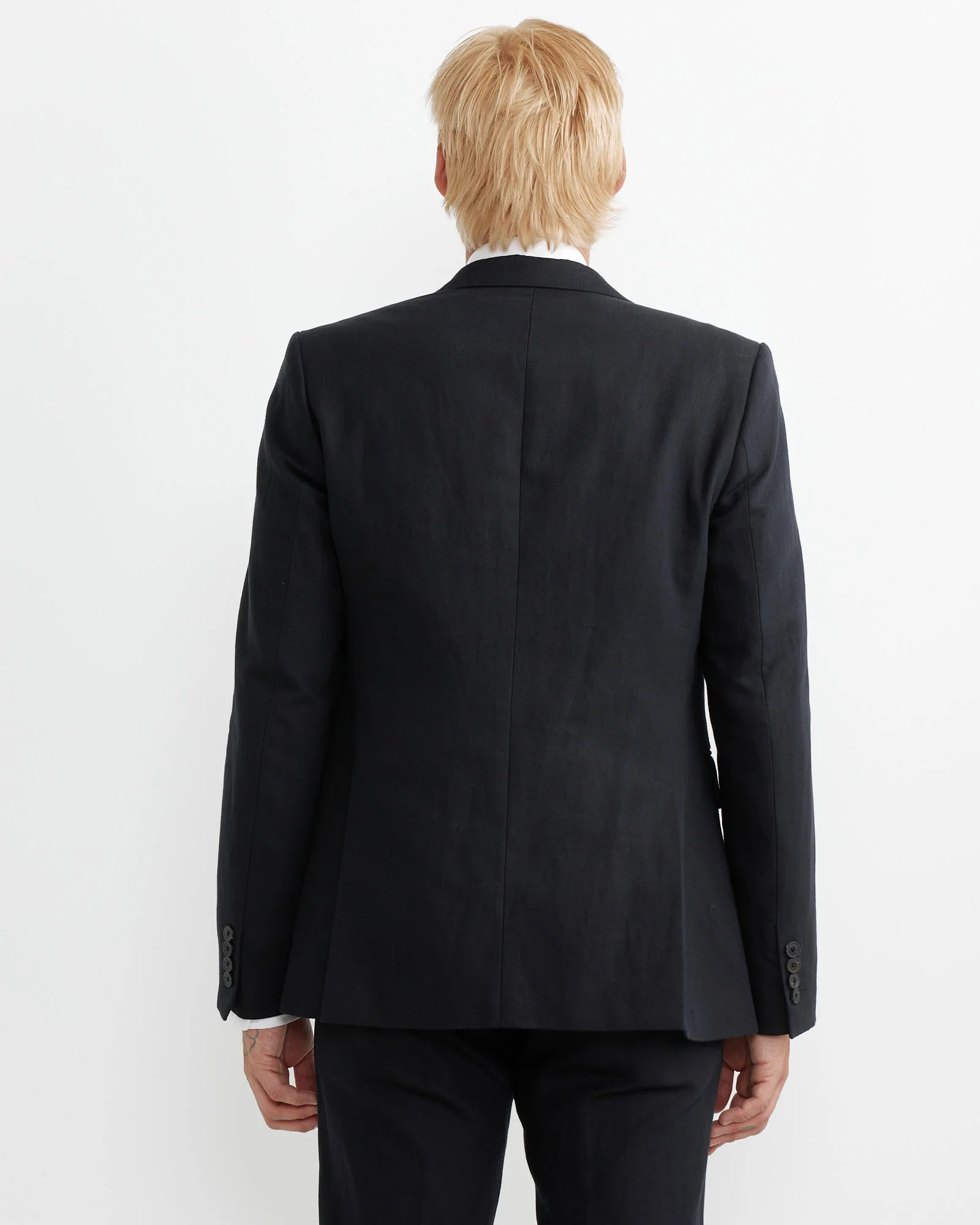 Slim Fit Suit in Black - Image 4