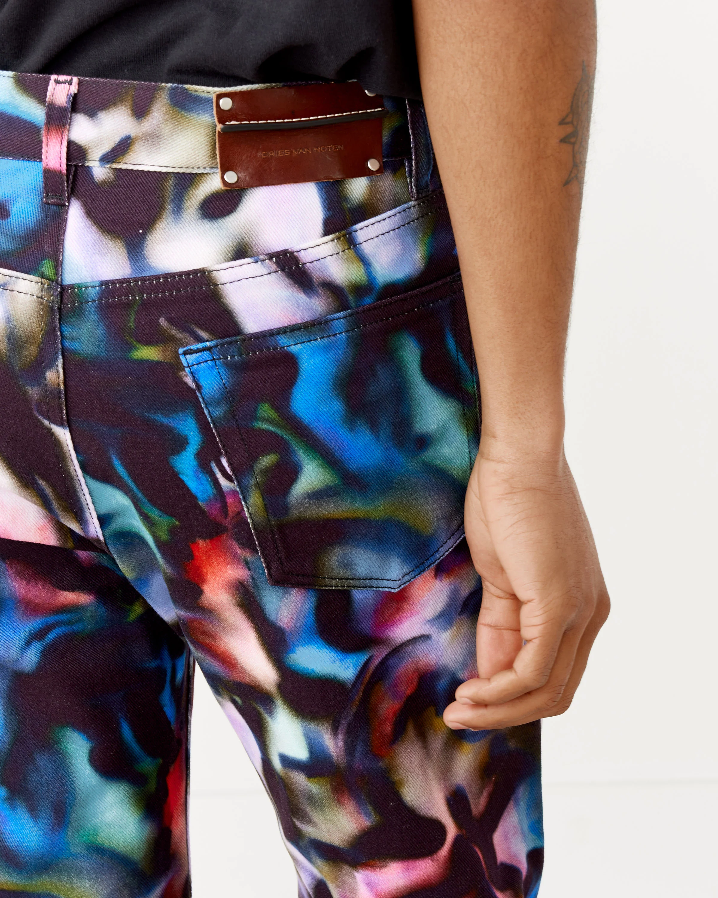 Multicolor Pants in Blue - Image 3