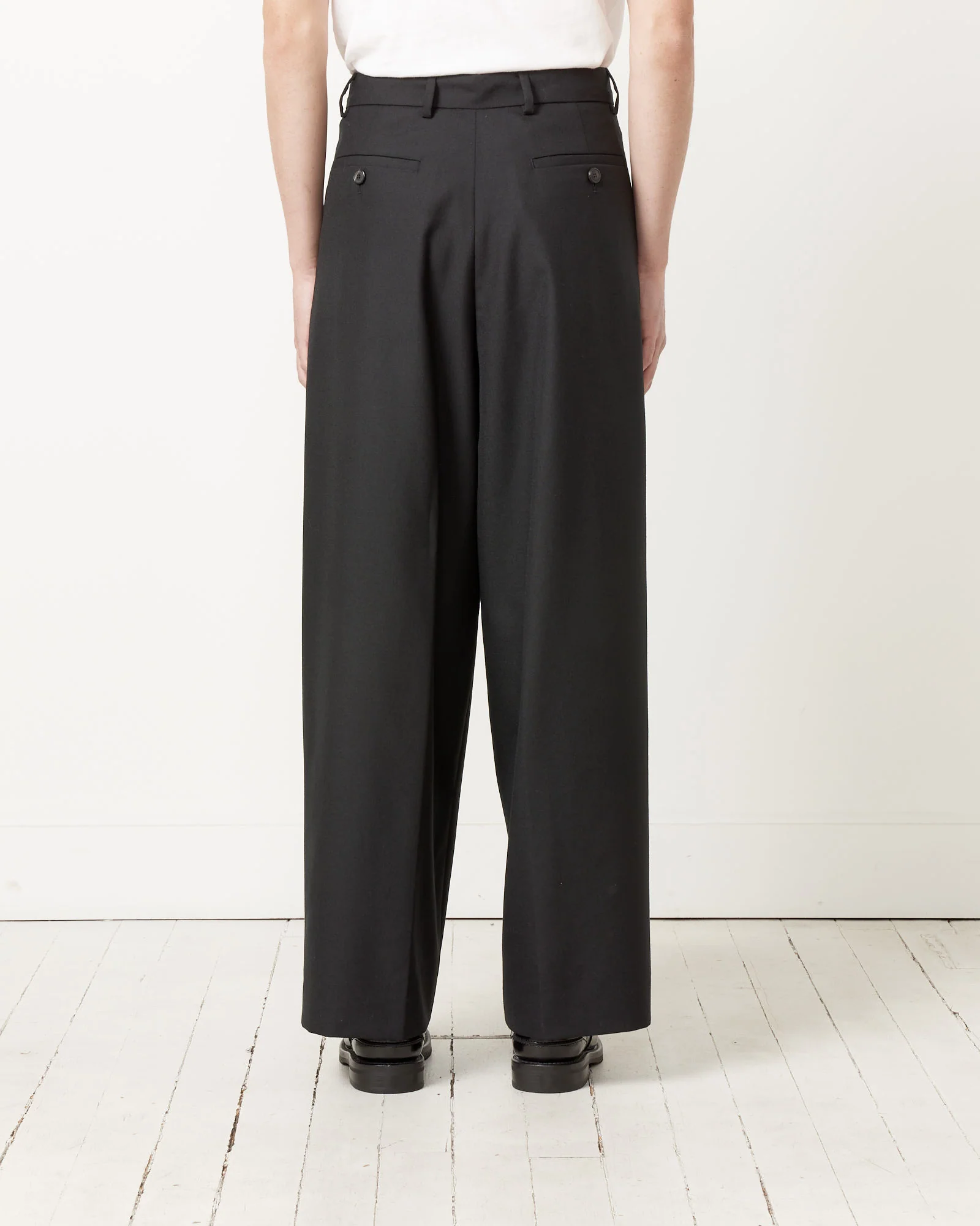 Wide Leg Tailored Pant in Black - Image 6