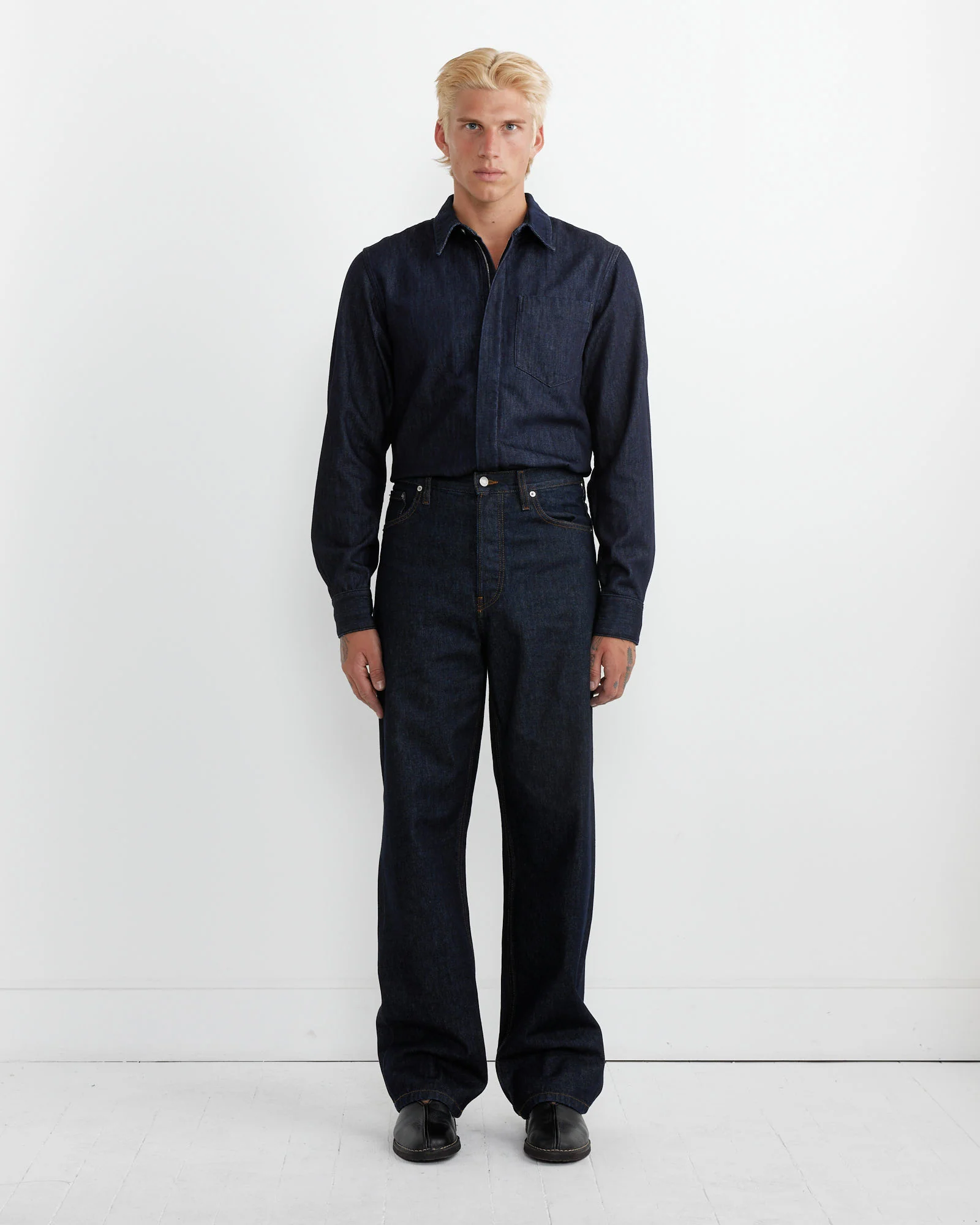 Wide Leg Jeans in Indigo - Image 2