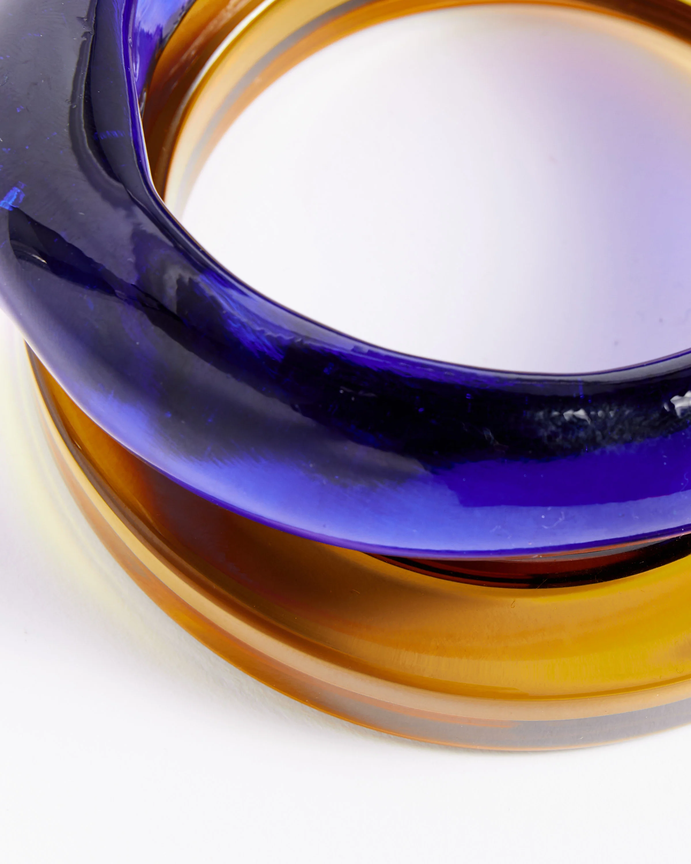 Bangle Set in Amber and Blue - Image 3