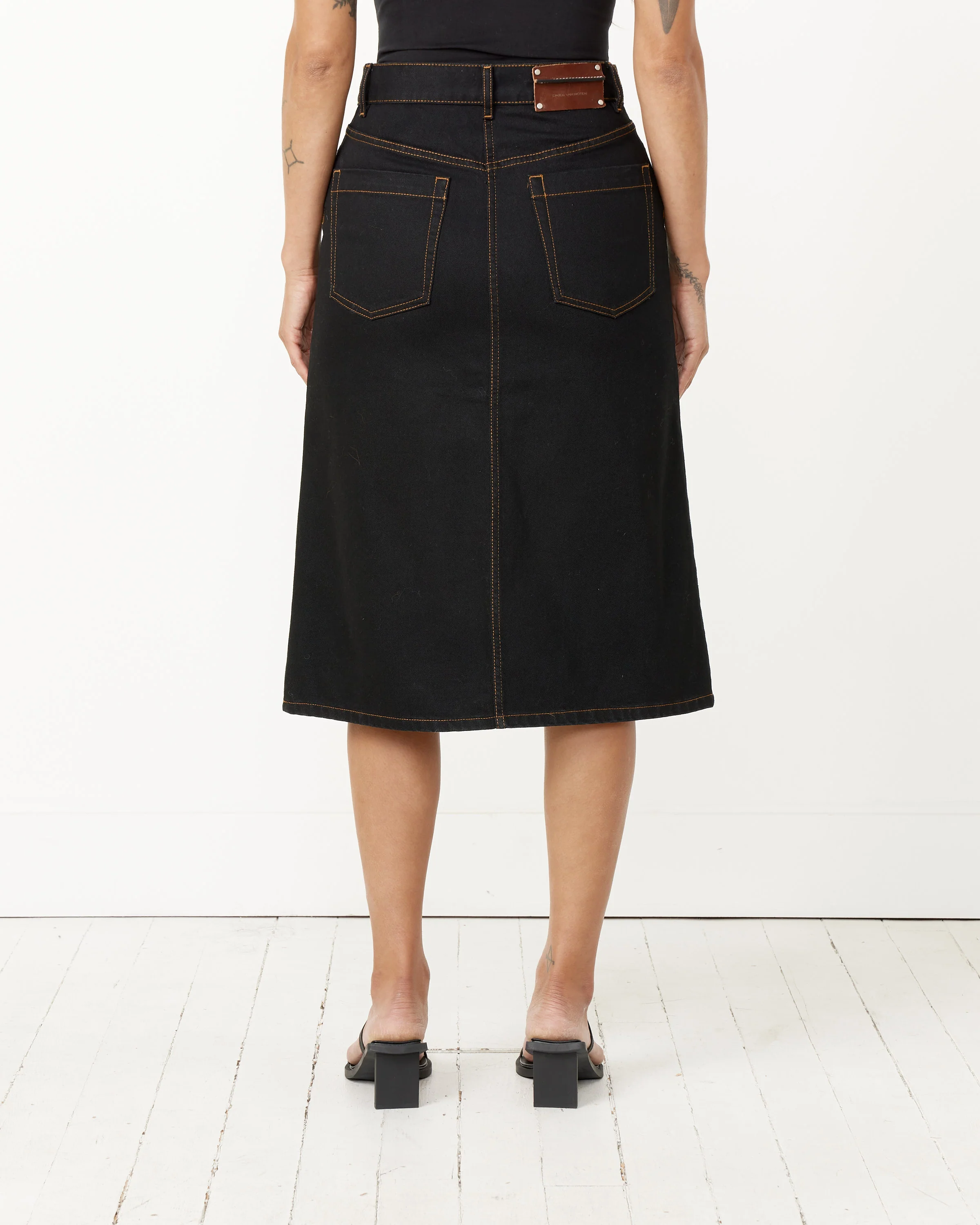 Black Denim Skirt - Image 5
