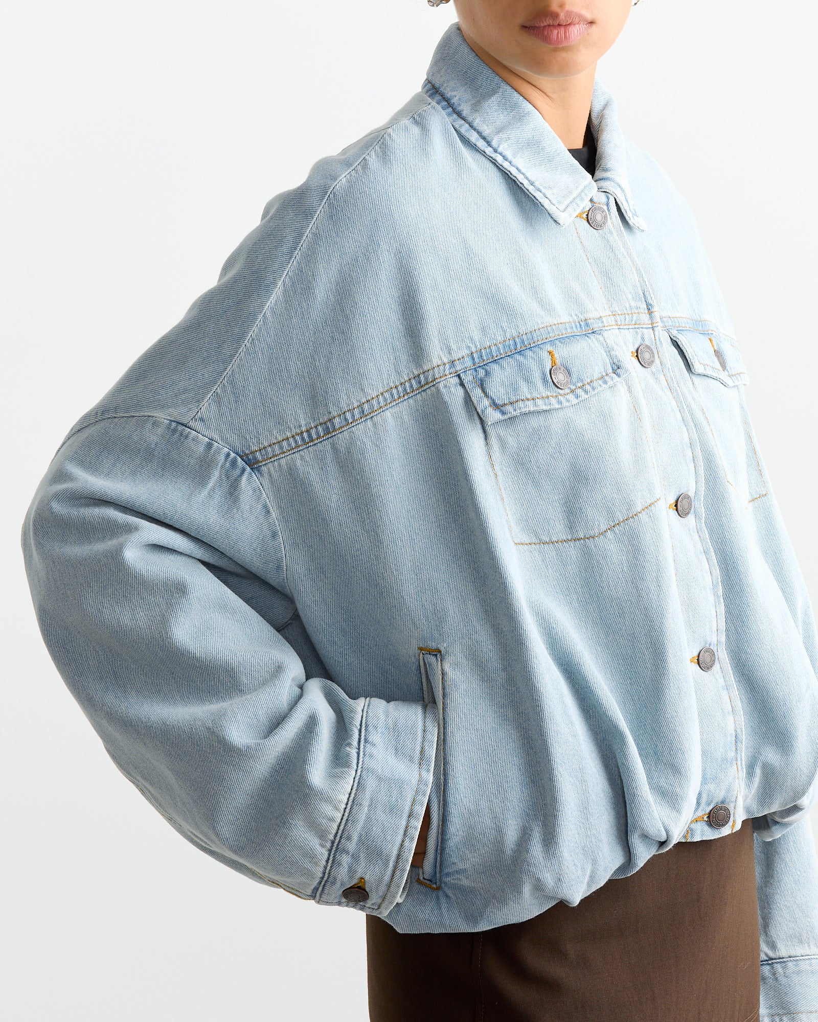 Denim Jacket in Ice Blue - Image 2